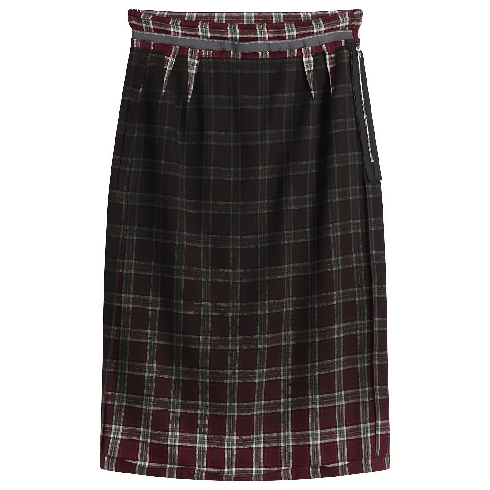 Maison Margiela Check Midi Skirt
