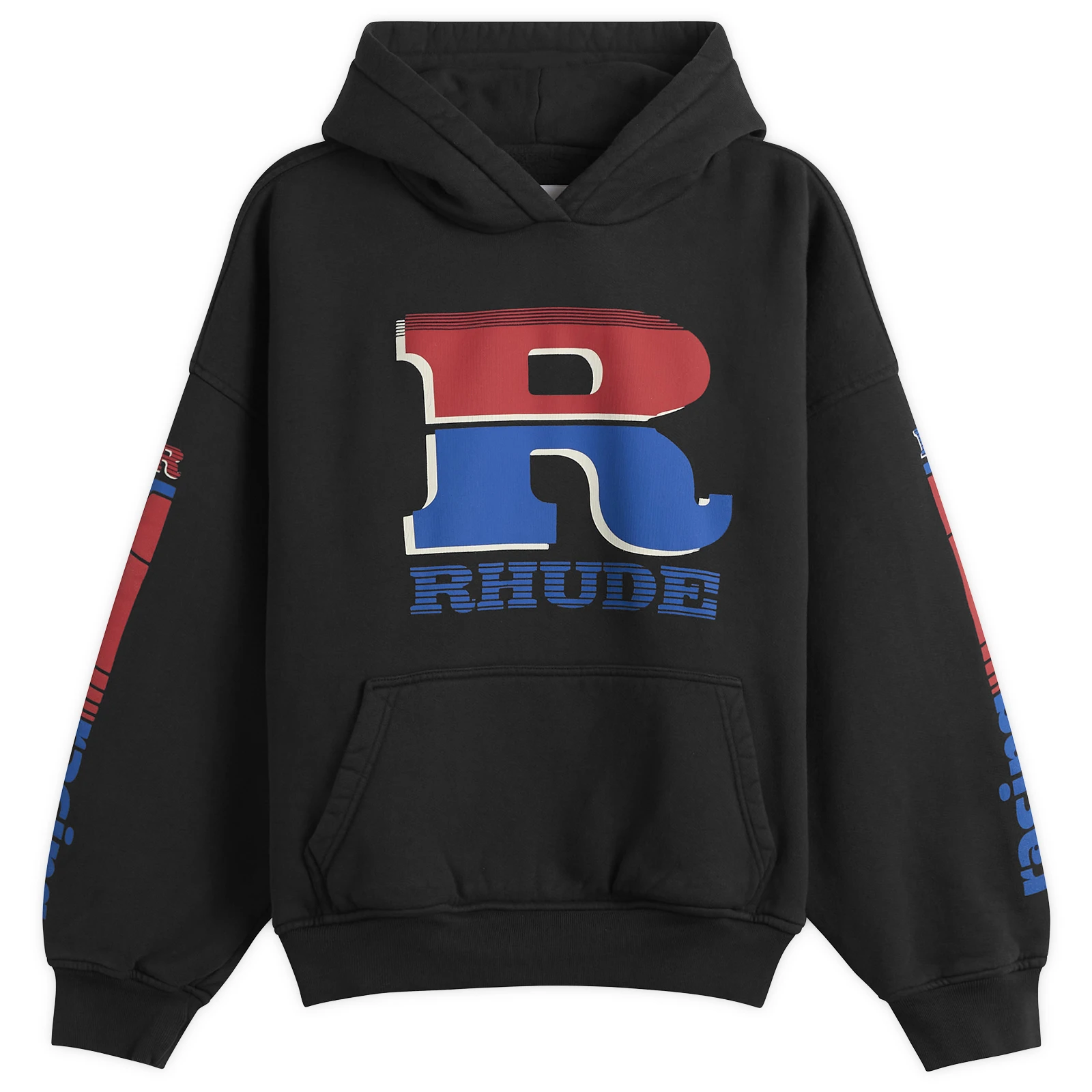 Rhude Split Petrol Logo Hoodie
