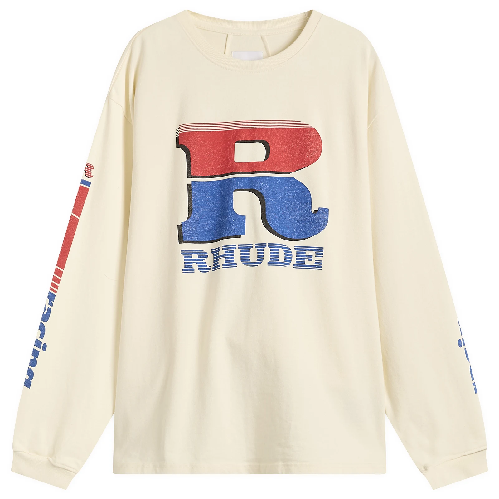 Rhude Split Petrol Logo Long Sleeve T-Shirt