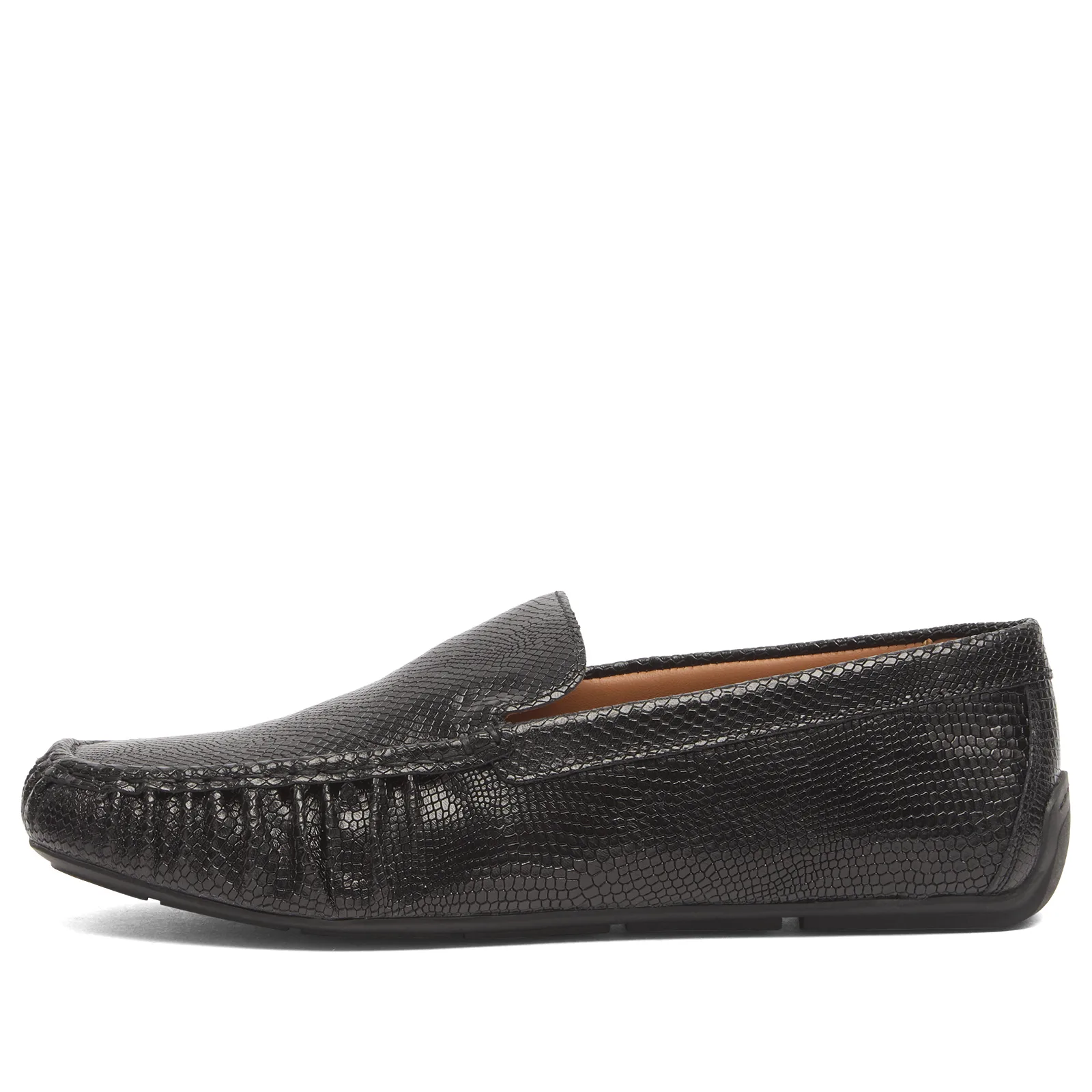 Vagabond Shoemakers Mika Embossed Leather Boat Shoe