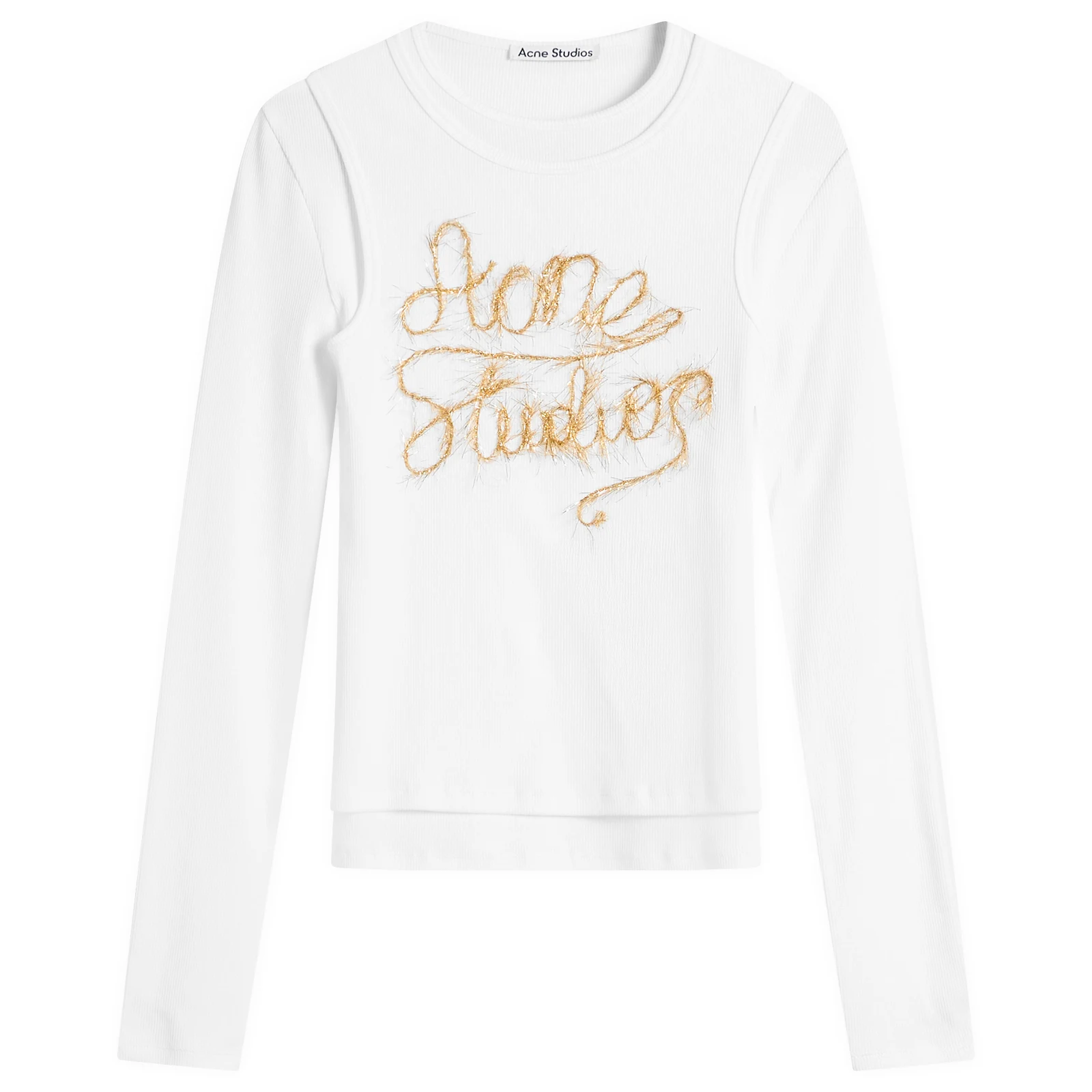 Acne Studios Elga Tinsel Long Sleeve Top