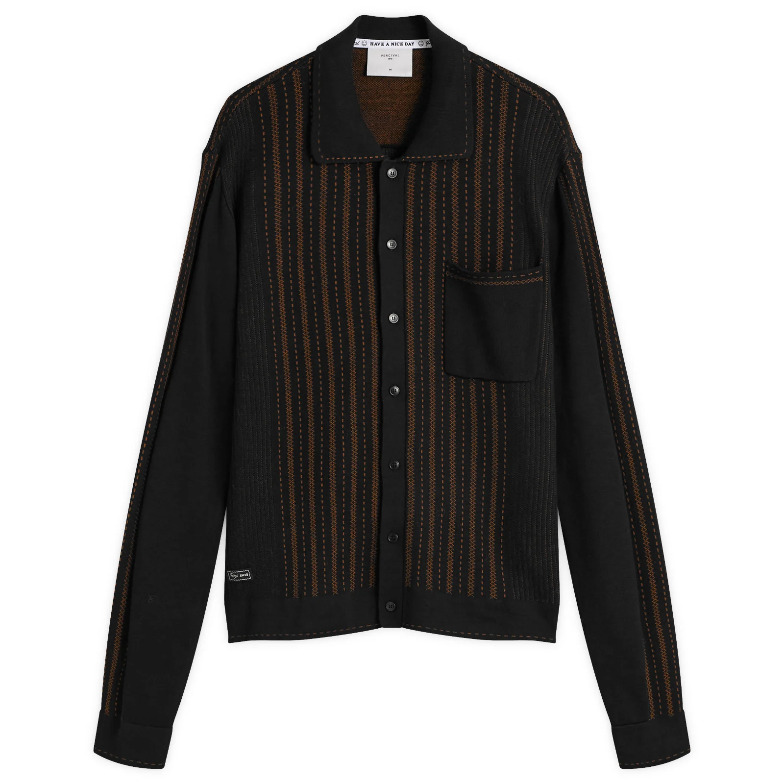 Percival Appendix Long Sleeve Knitted Shirt