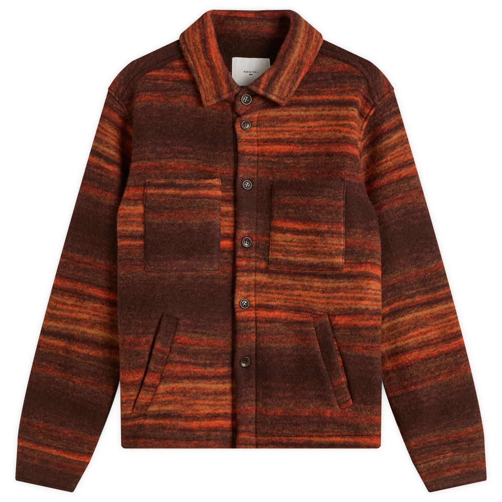 Percival Missisipi Boiled Wool Jacquard Overshirt