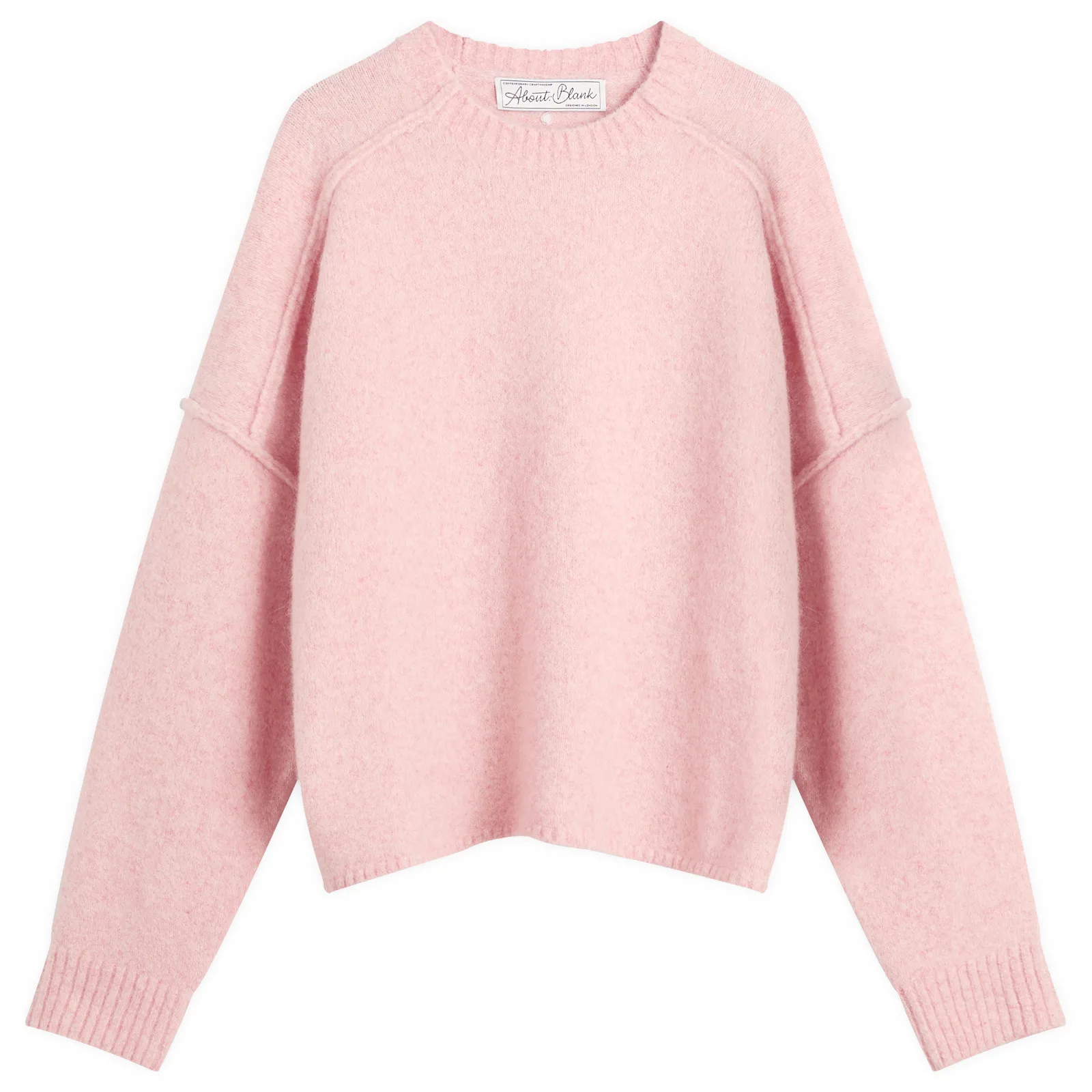 about:blank Exposed Mock Neck Jumper