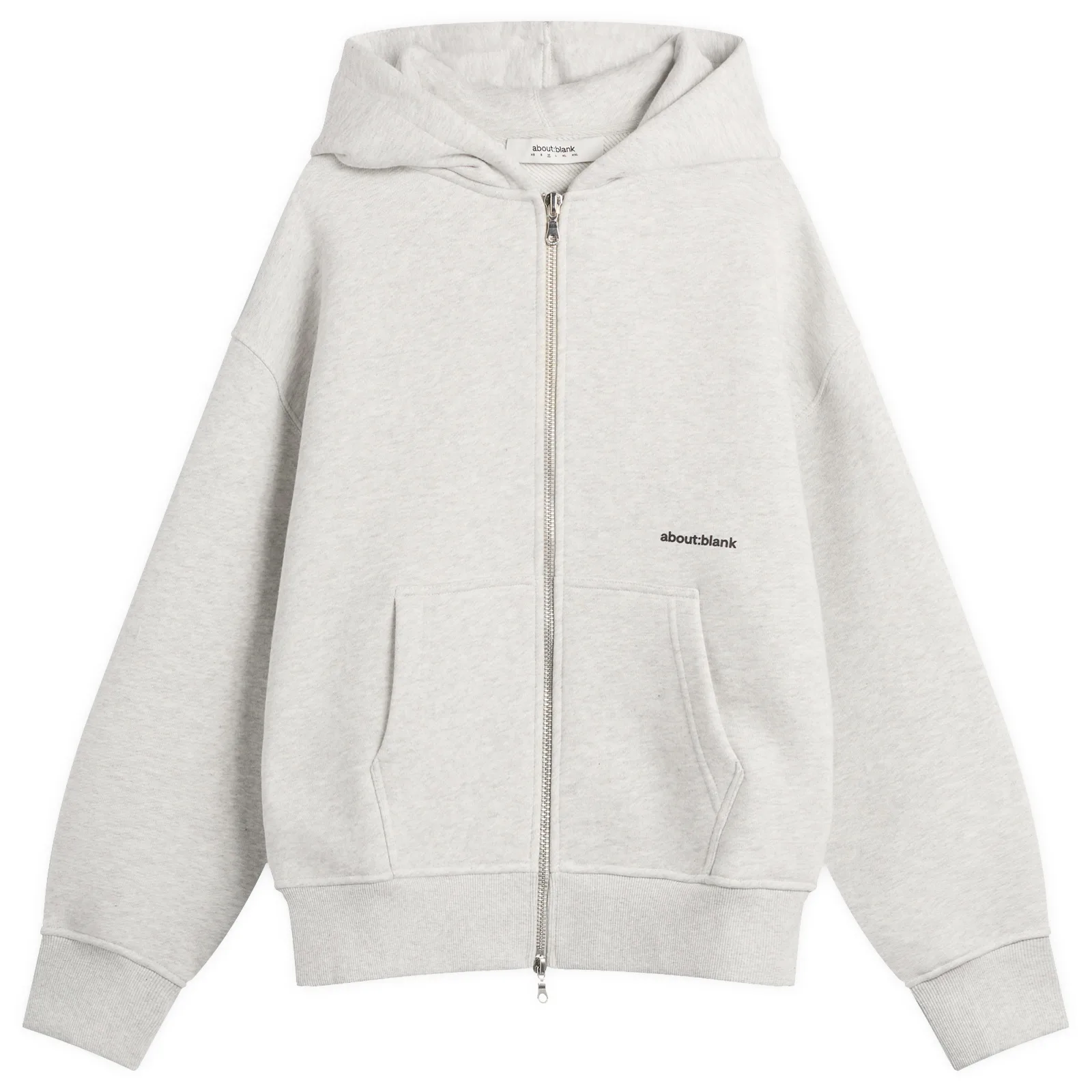 about:blank Box Zip Hoodie