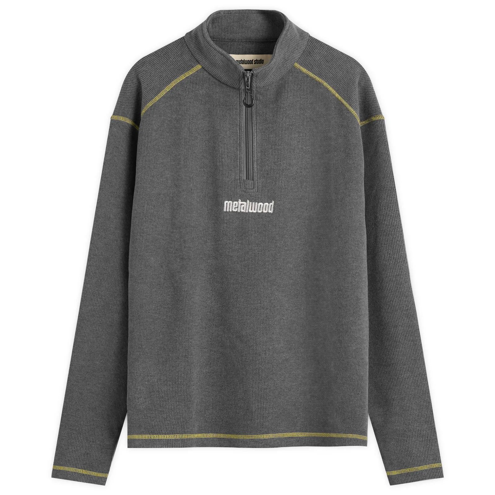 Metalwood Studio Contrast Stitch 1/4 Zip Sweatshirt