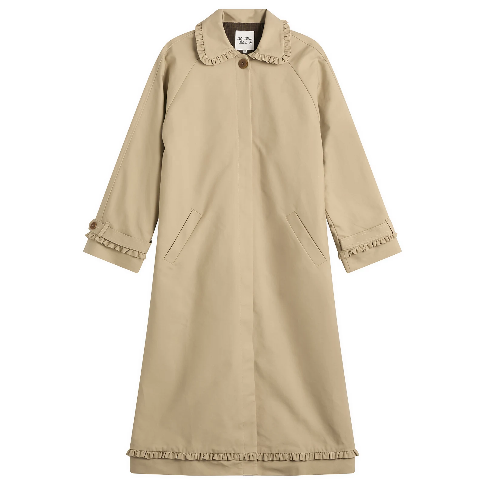 My Mum Made It Tailored Gather Trench Coat