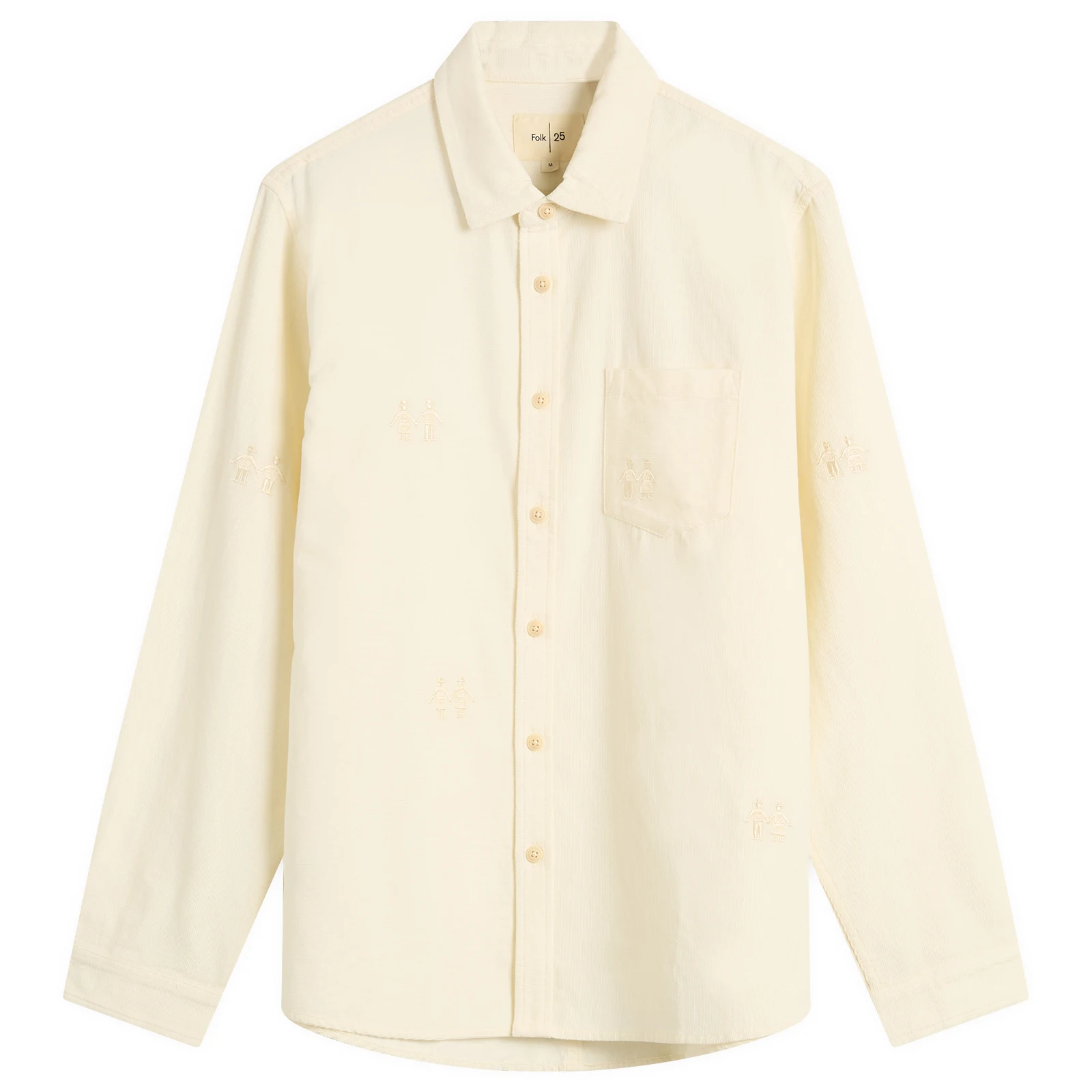 Folk Embroidery Direction Babycord Shirt