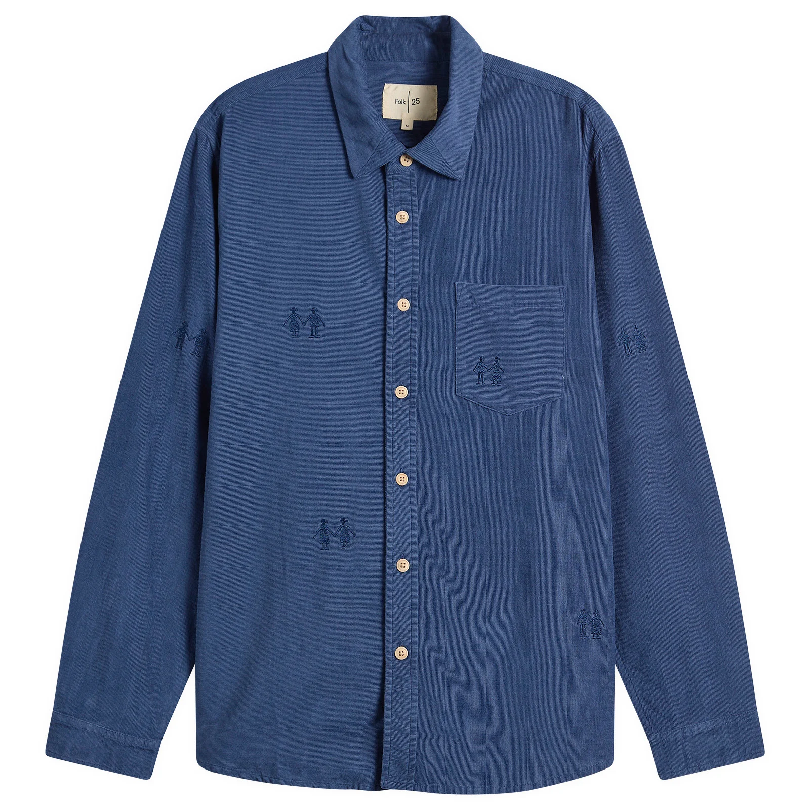 Folk Embroidery Direction Babycord Shirt