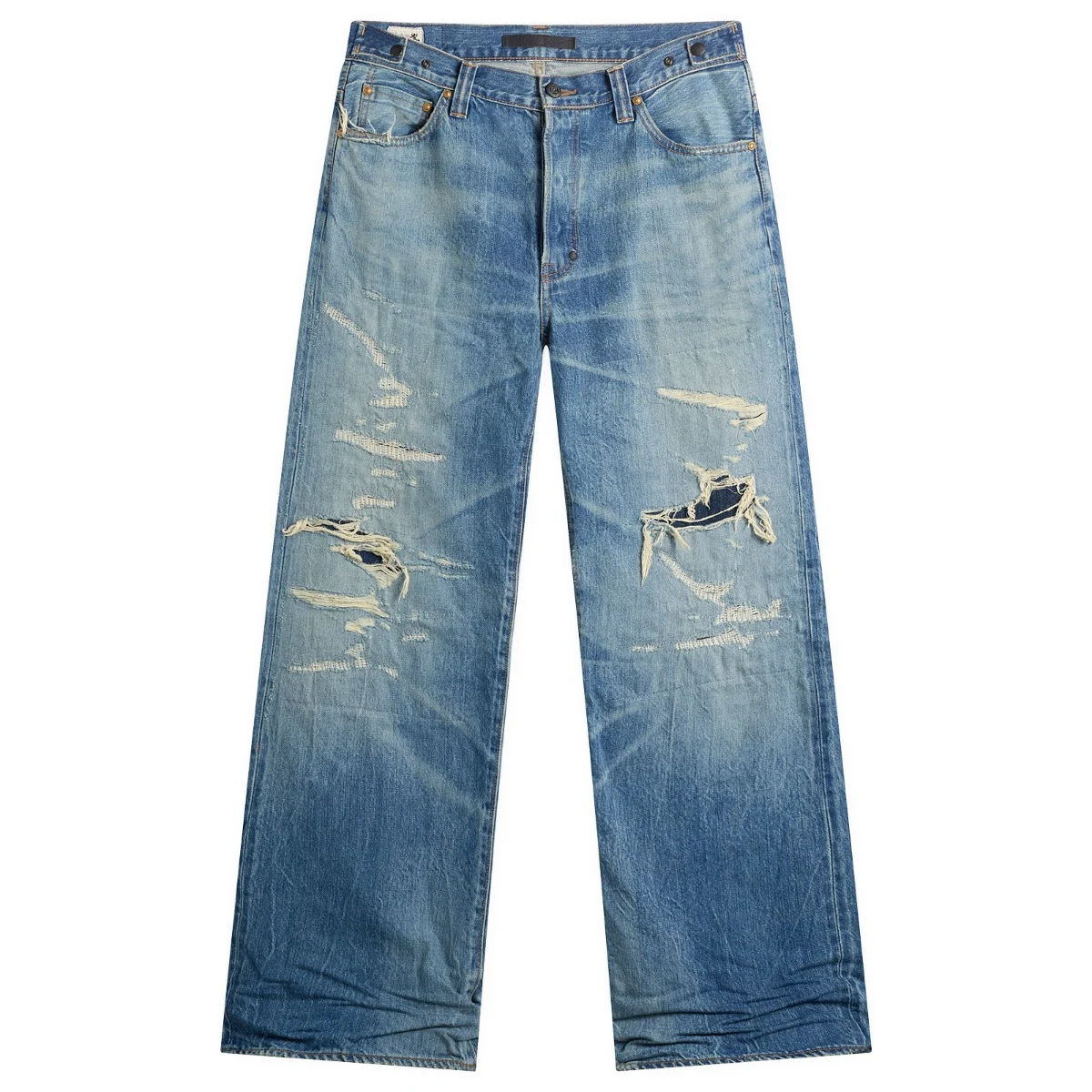 Mastercraft Union Showa Relaxed Repaired Jeans
