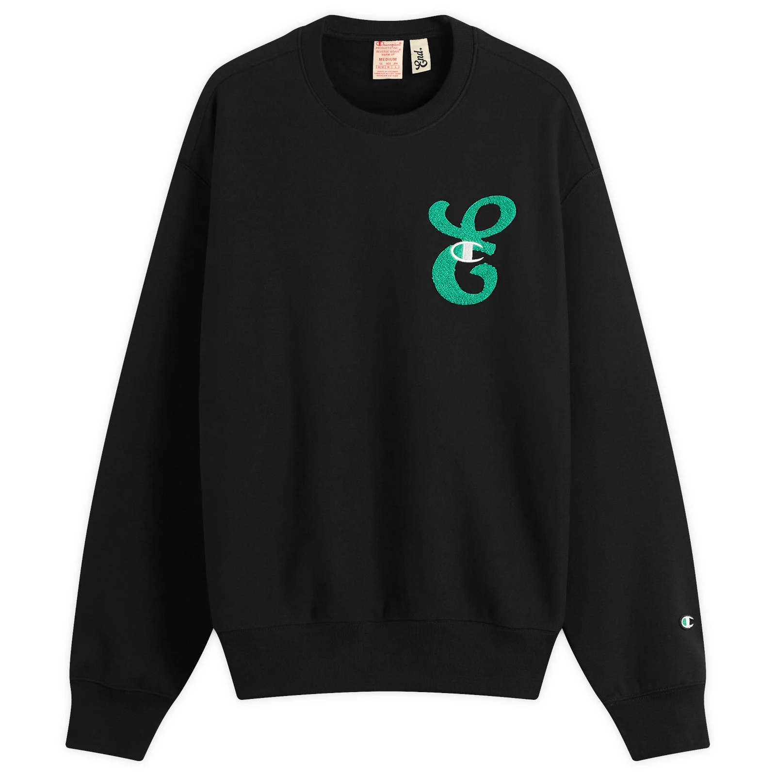 Champion for E by END. Crew Sweatshirt 'Emerald'