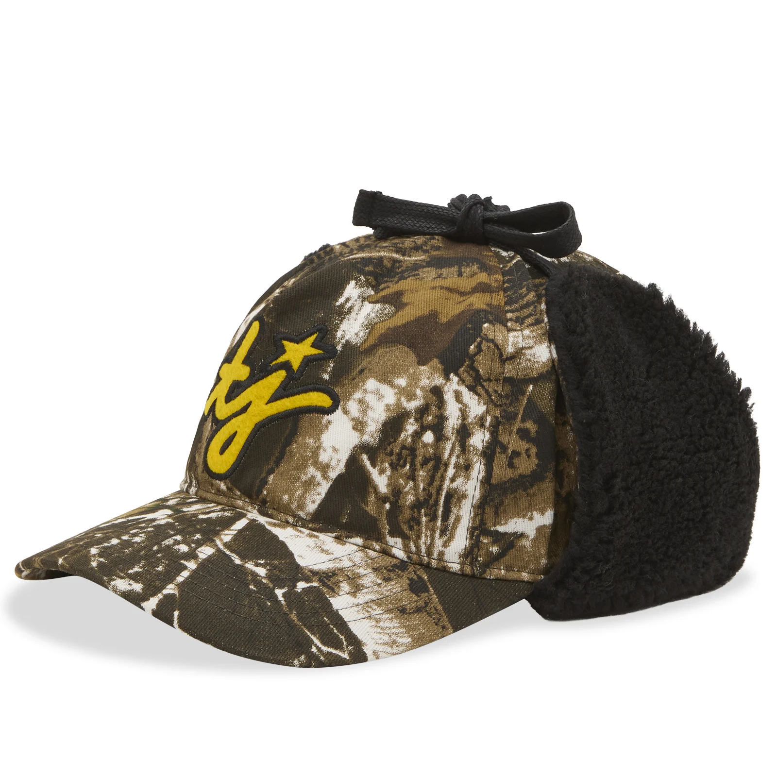TwoJeys TJ Initials Camo Earflap