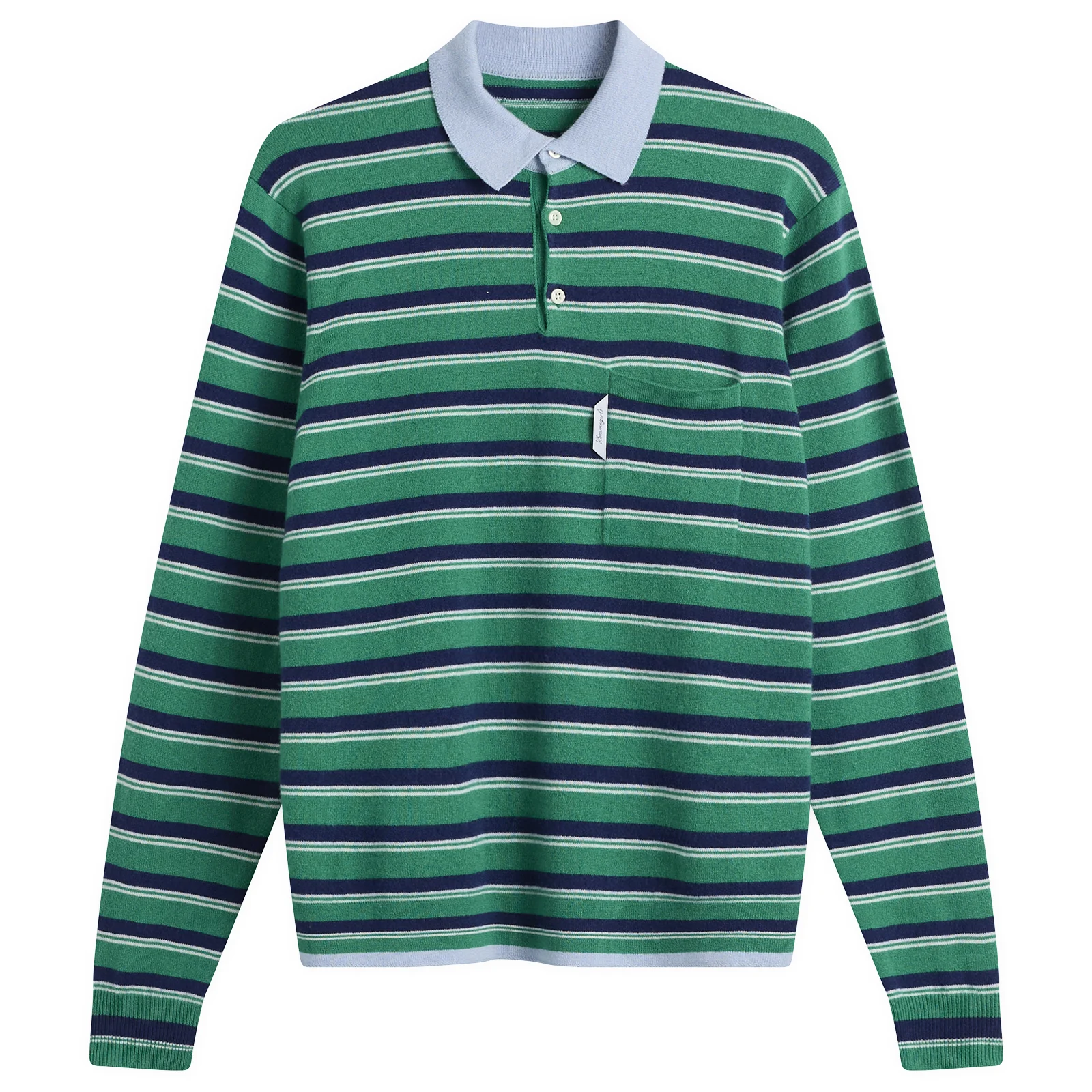 Hommegirls Knit Stripe Polo