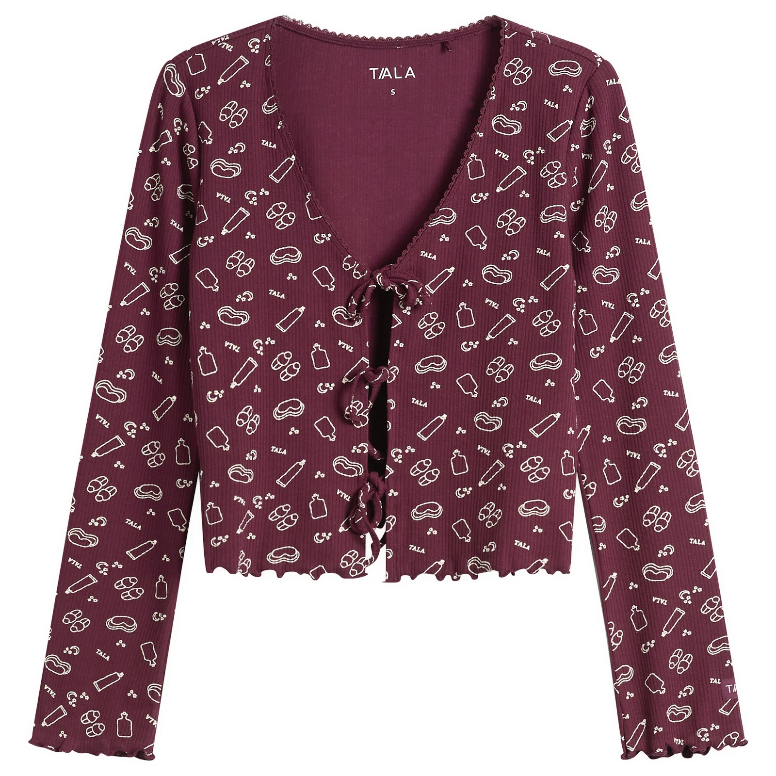 TALA Sleep Lounge Tie Cardigan