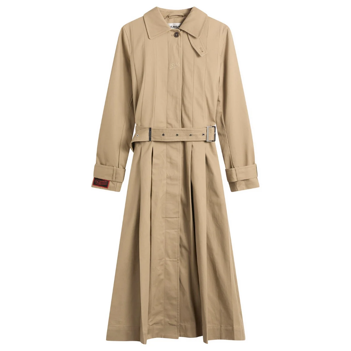 Damson Madder Sofia Pleated Trench Coat