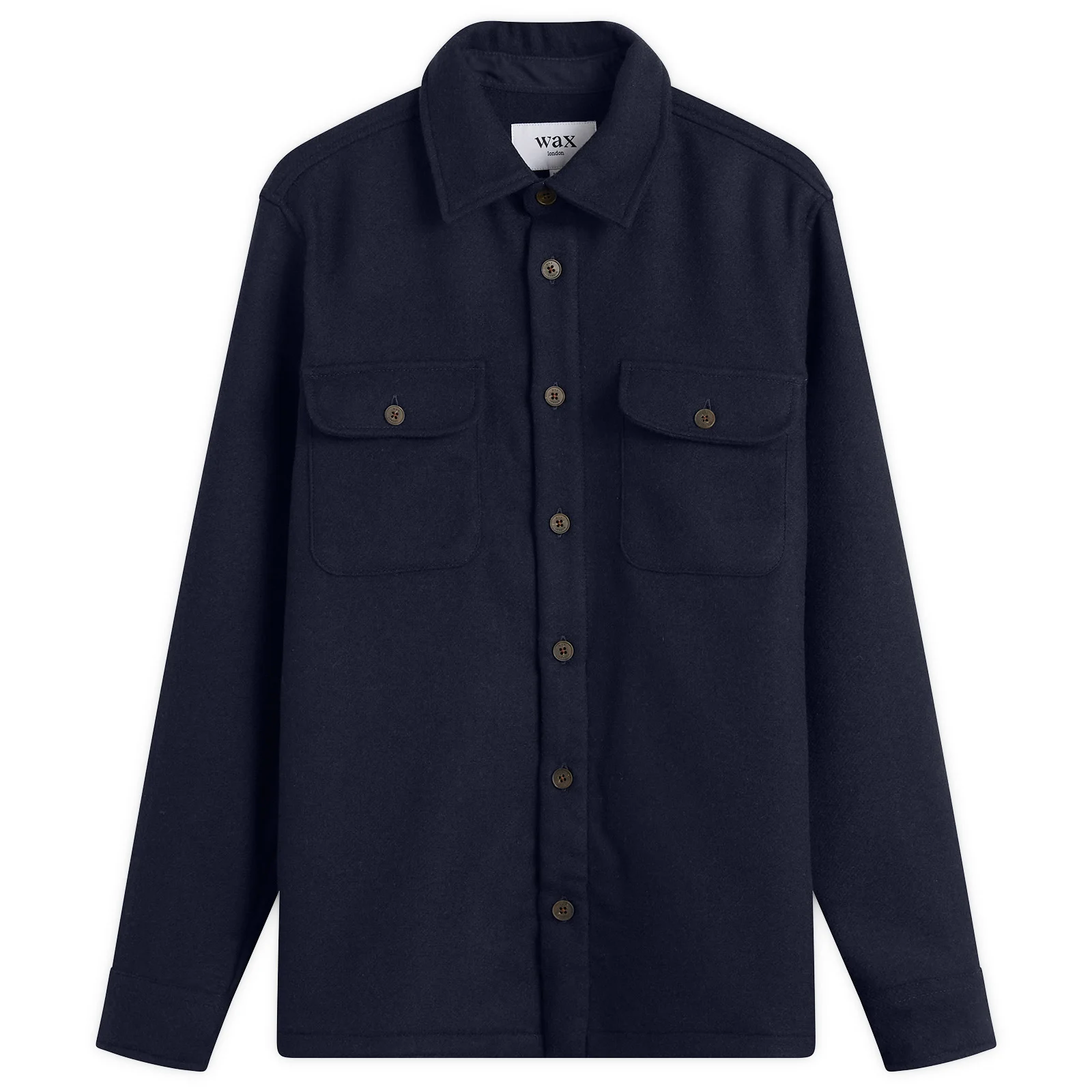 Wax London Lomond Thick Wool Blend Overshirt