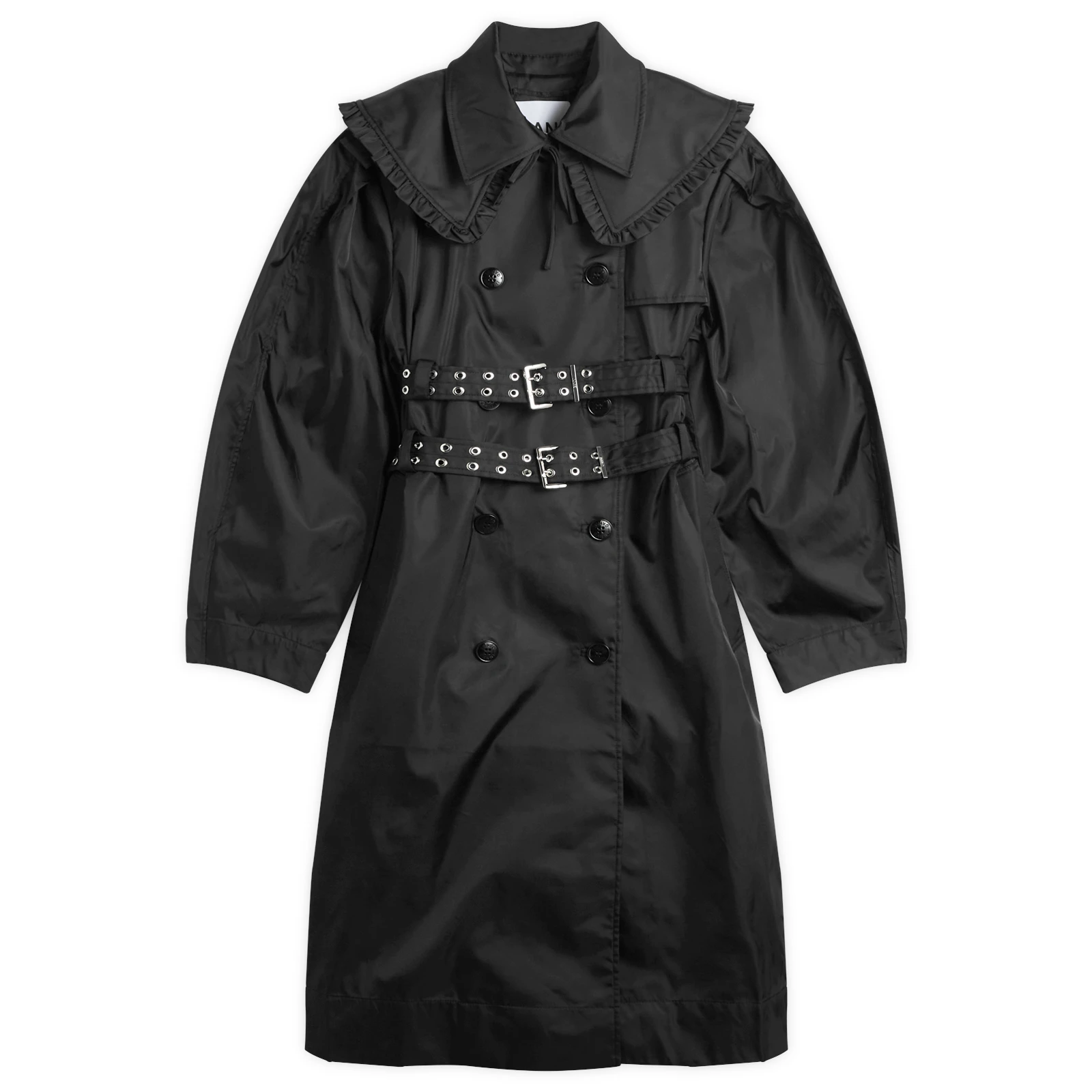 GANNI Duchesse Nylon Trenchcoat