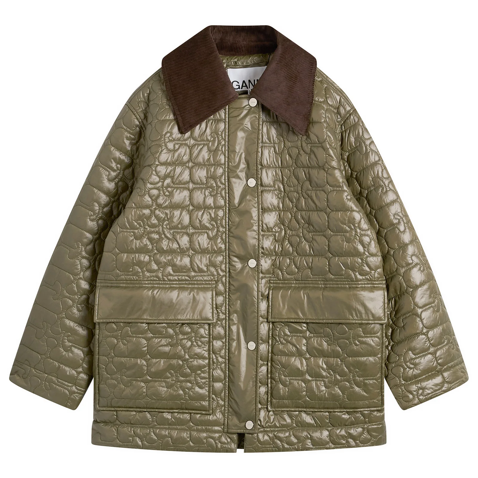 GANNI Shiny Quilt Jacket
