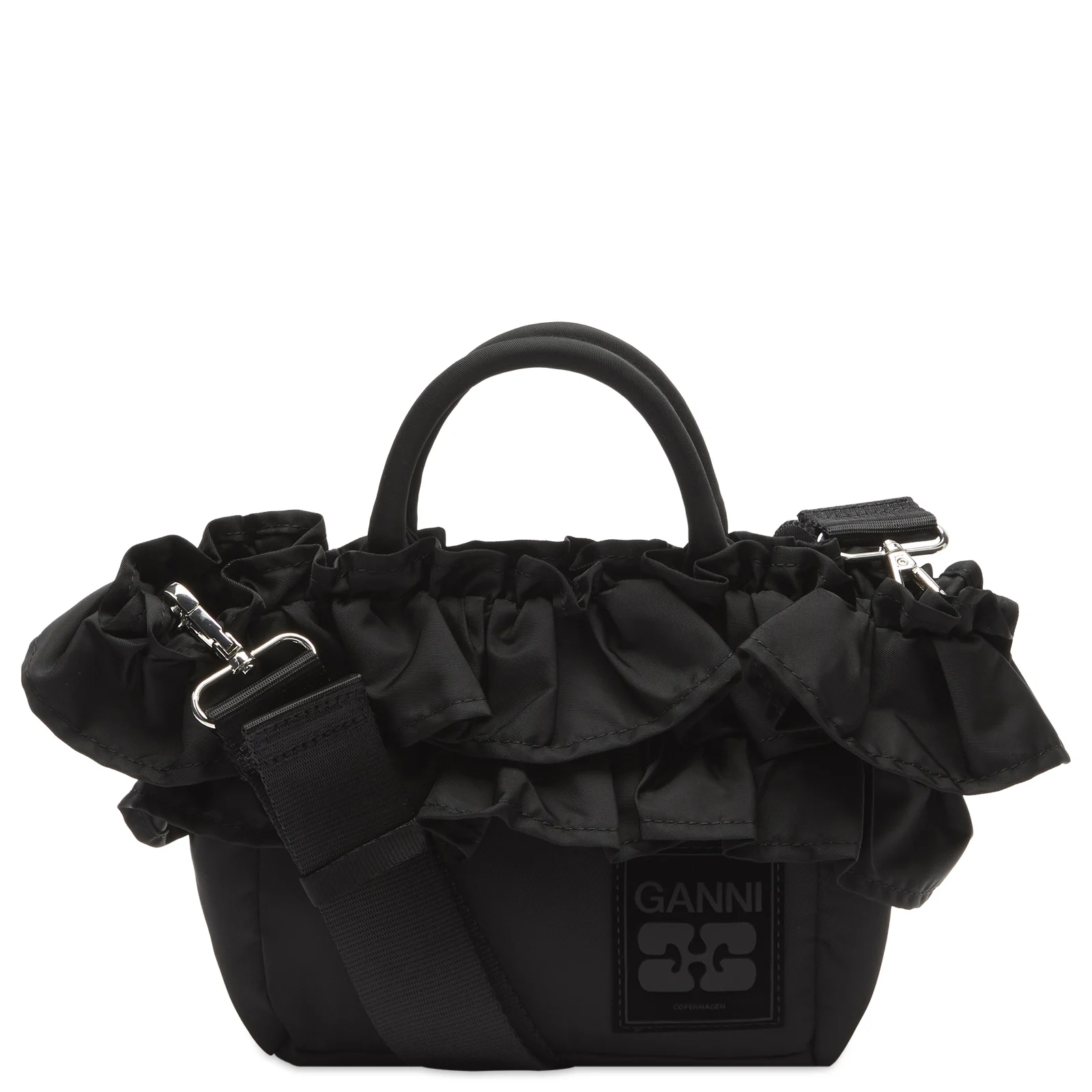 GANNI Mini Shopper Ruffle