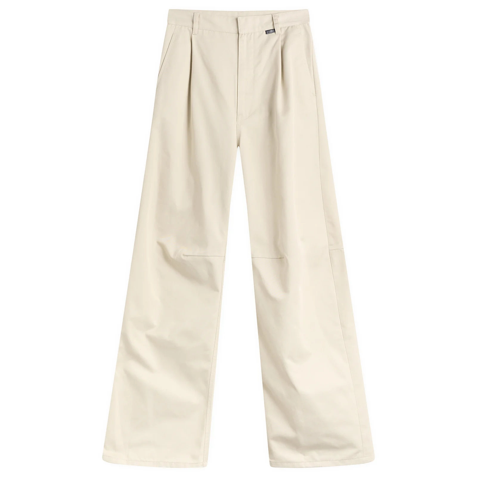 MM6 Maison Margiela Pleat Front Wide Leg Trousers