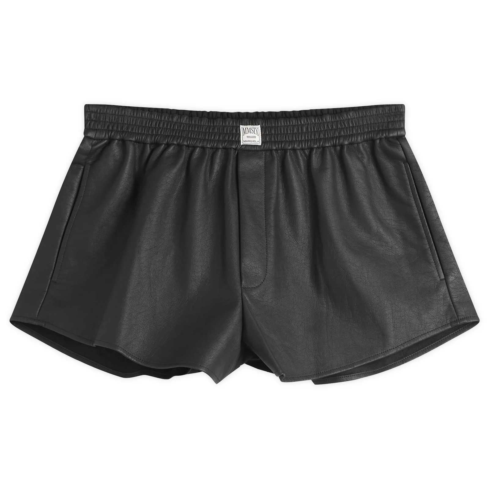 MM6 Maison Margiela Leather Boxer Shorts