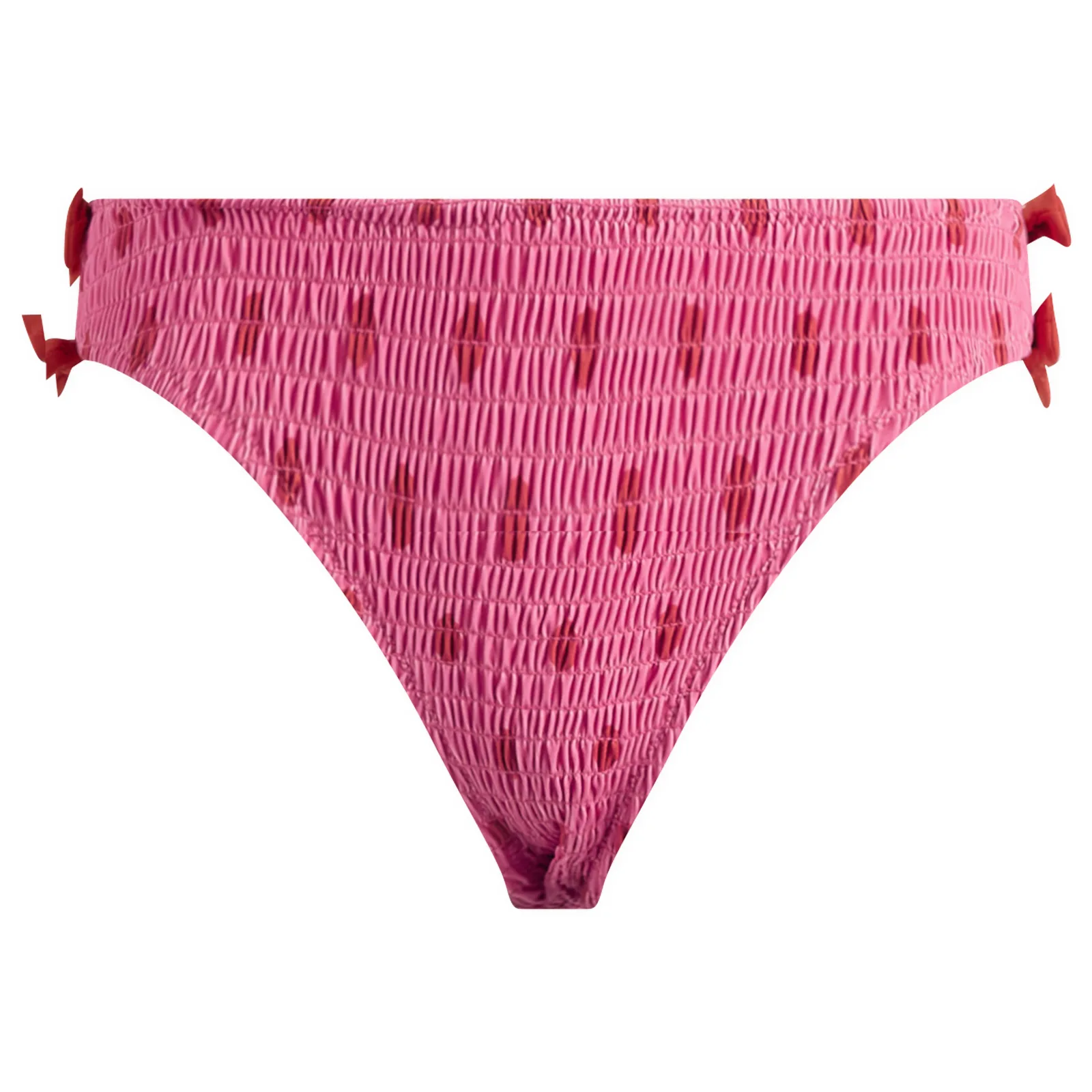 Damson Madder Shirred Bow Bikini Bottom
