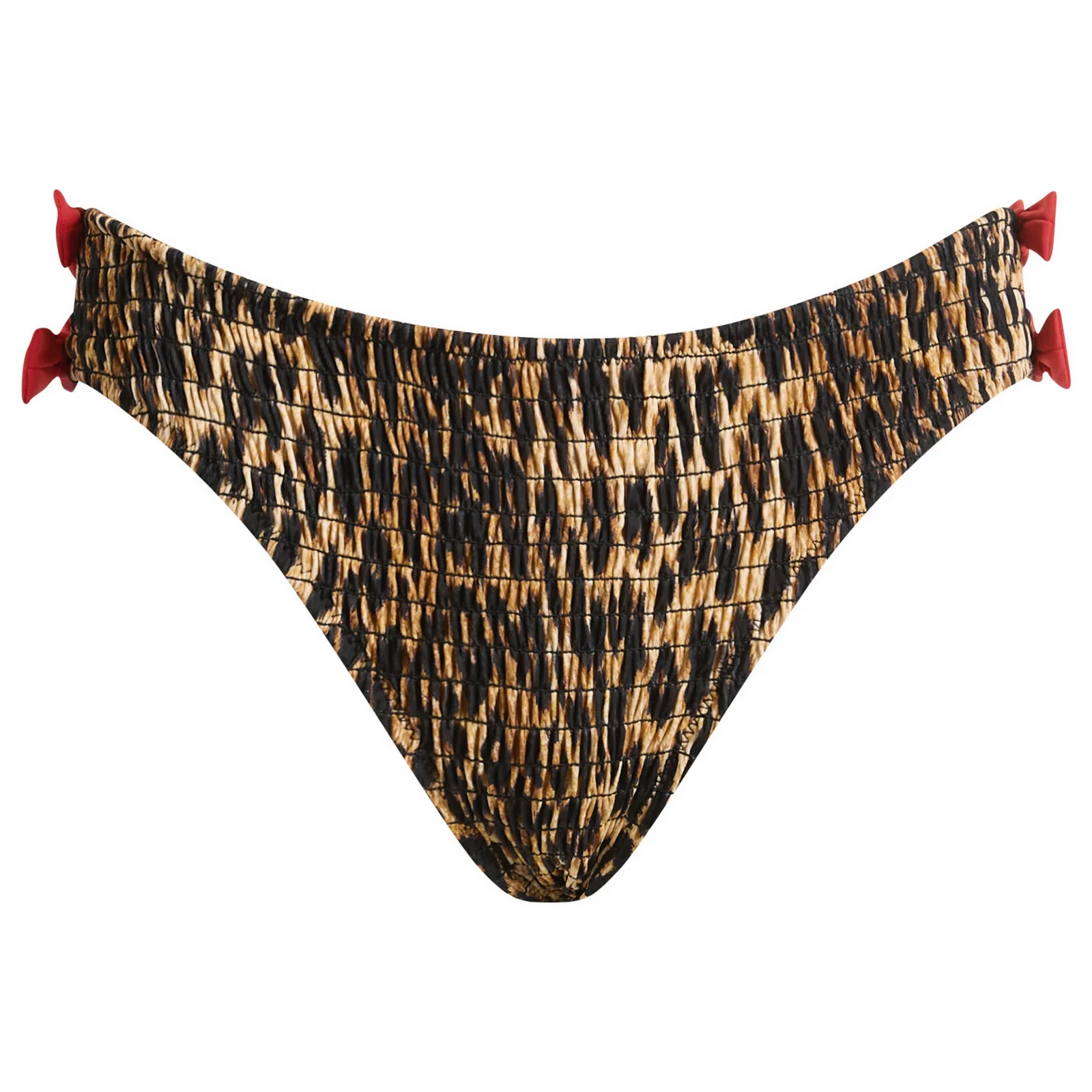 Damson Madder Shirred Bow Bikini Bottom