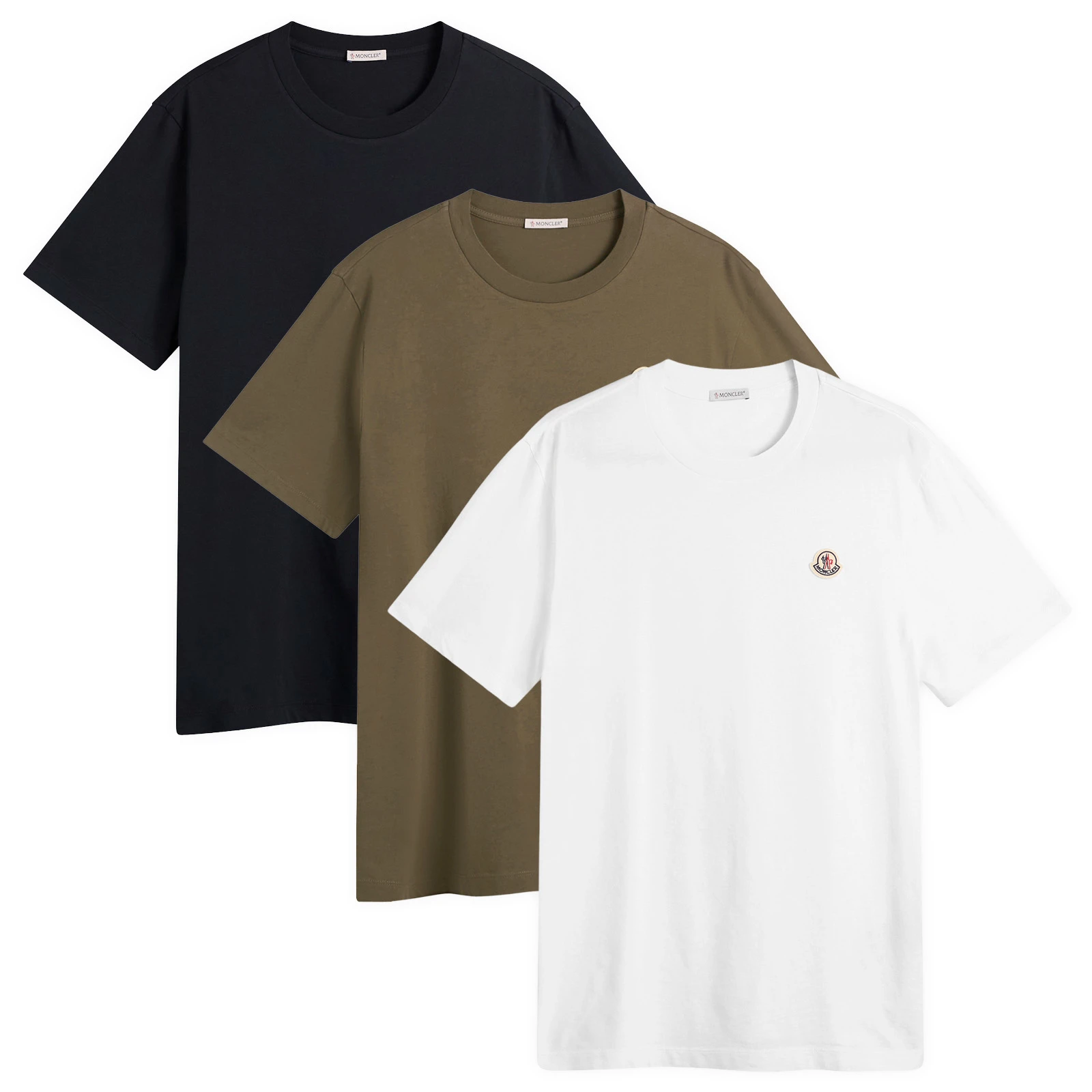 Moncler Short Sleeve 3 Pack Cotton T-Shirts