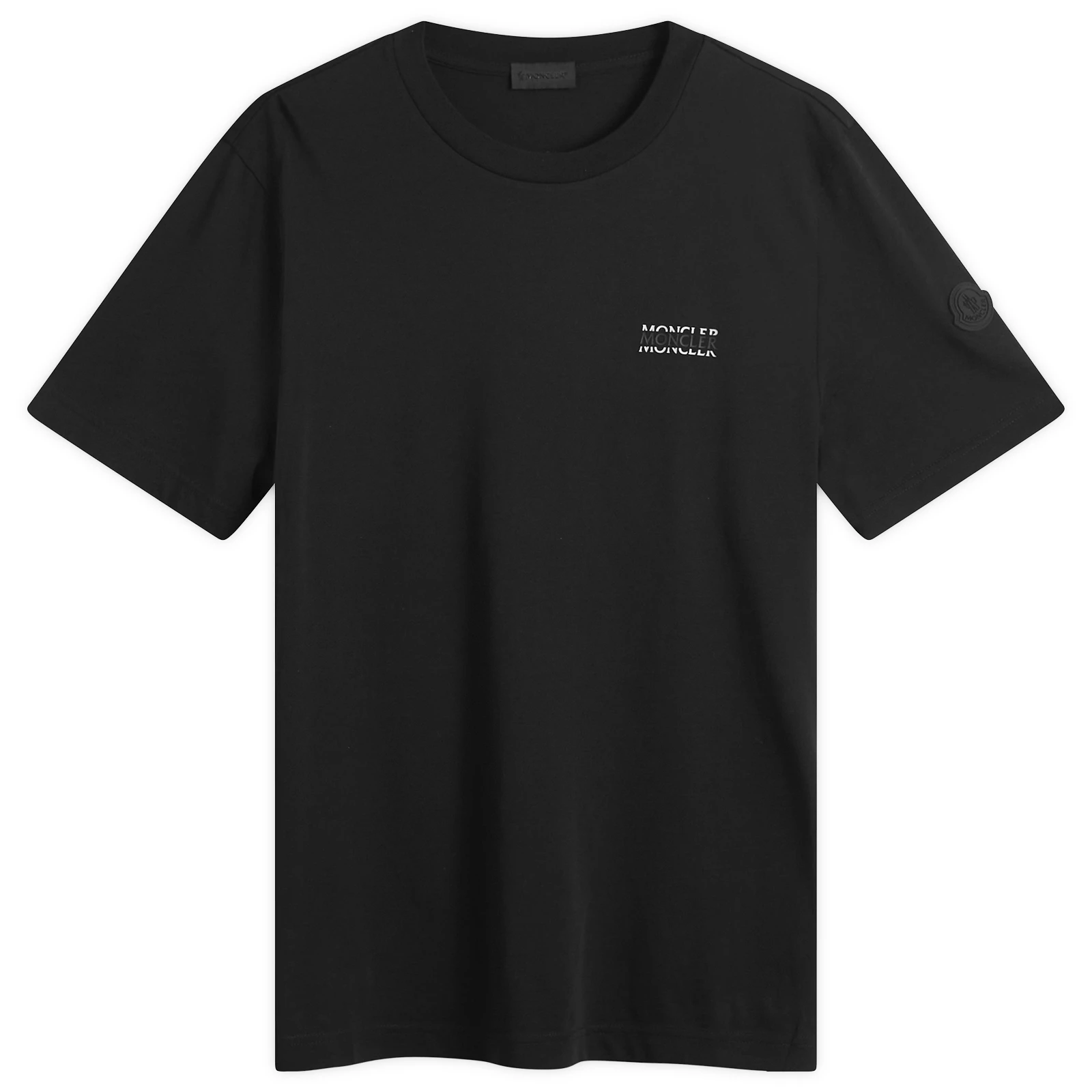 Moncler Stripe Logo Short Sleeve T-Shirt