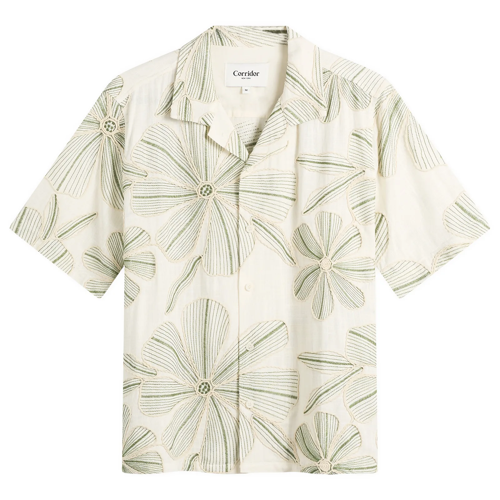 Corridor Linen Applique Short Sleeve Shirt