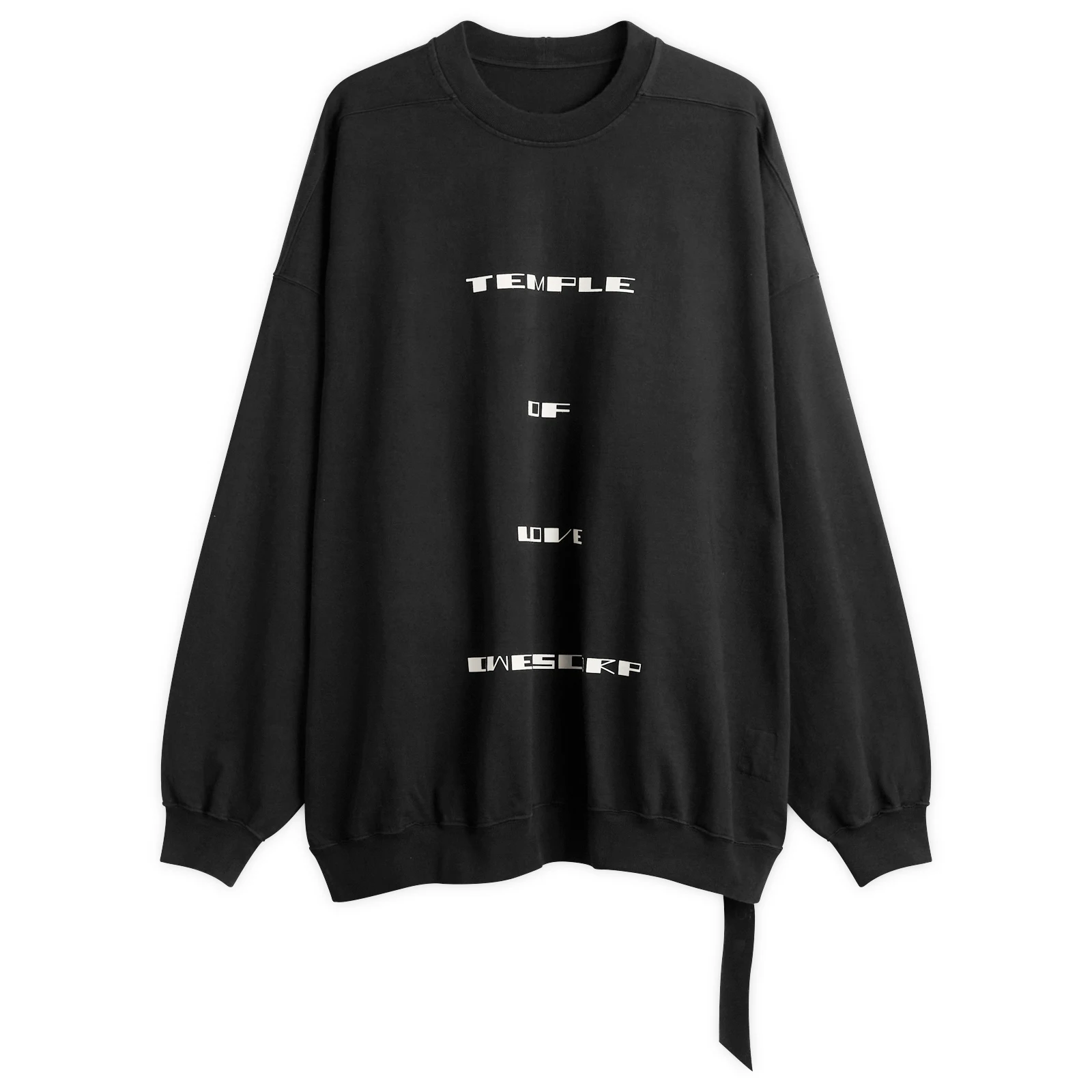 Rick Owens DRKSHDW Temple Of Love Hun Crewneck Sweater