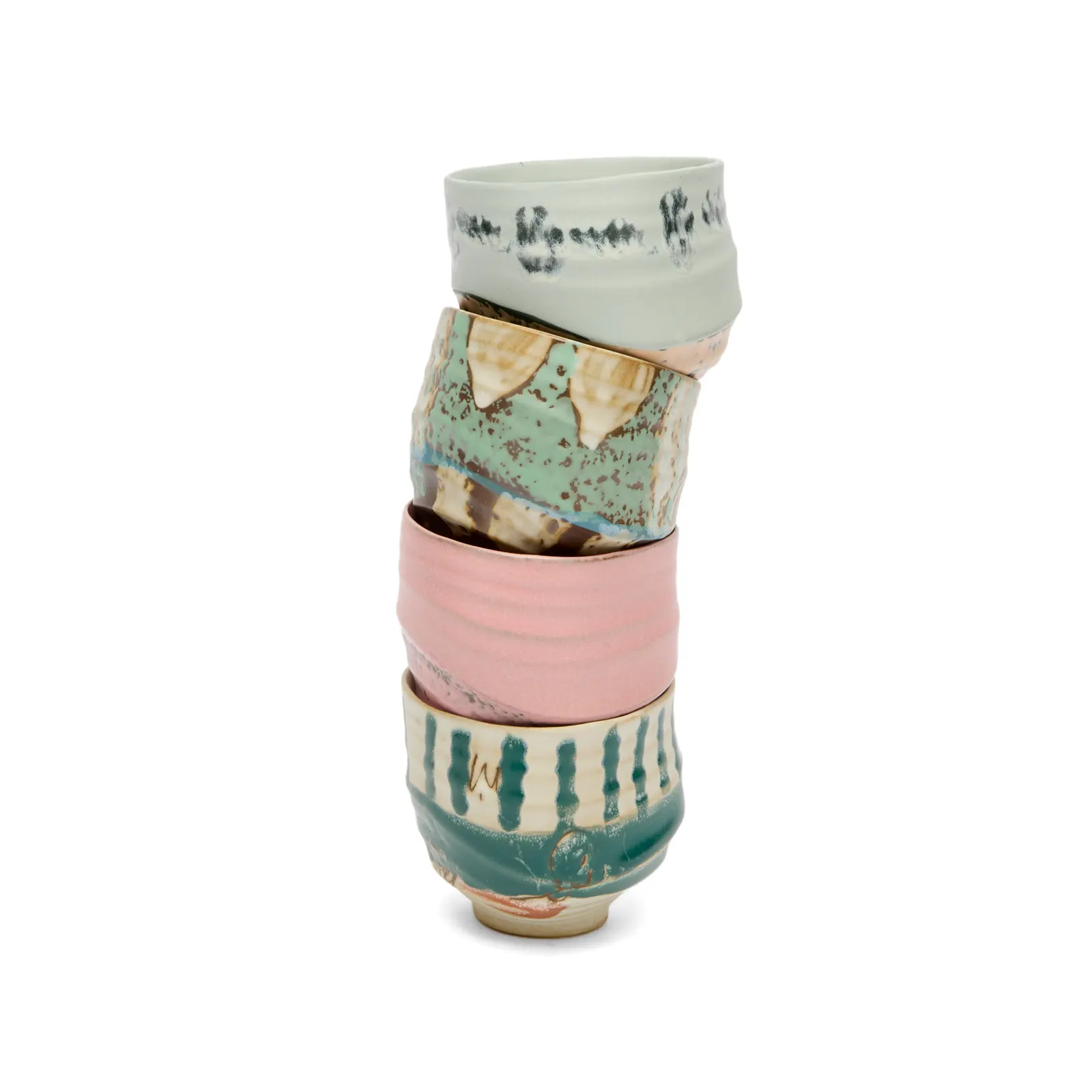 Hkliving Artist Ceramics Coffee Cups - Set of 4