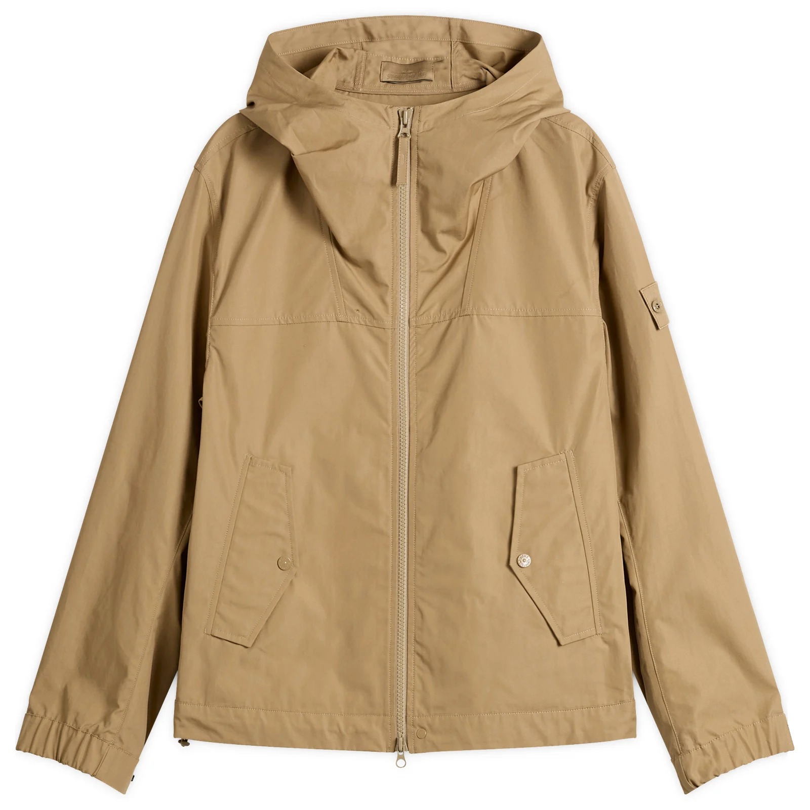 Stone Island Ghost Cotton Canvas Hooded Jacket