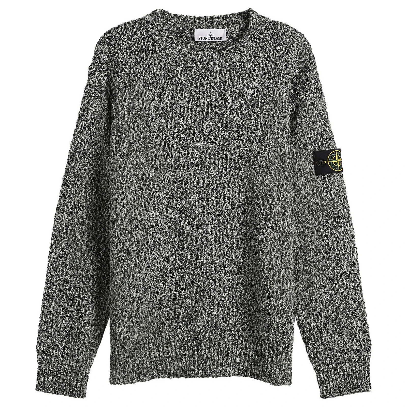 Stone Island Speckled Cotton Knit Jumper