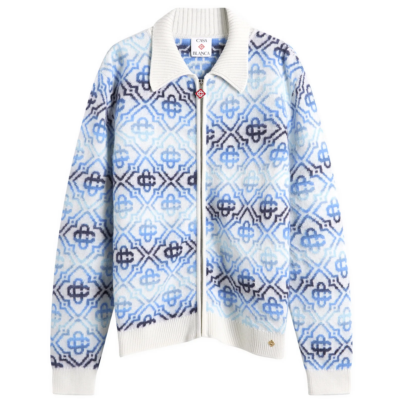 Casablanca Space Dye Monogram Zip Up
