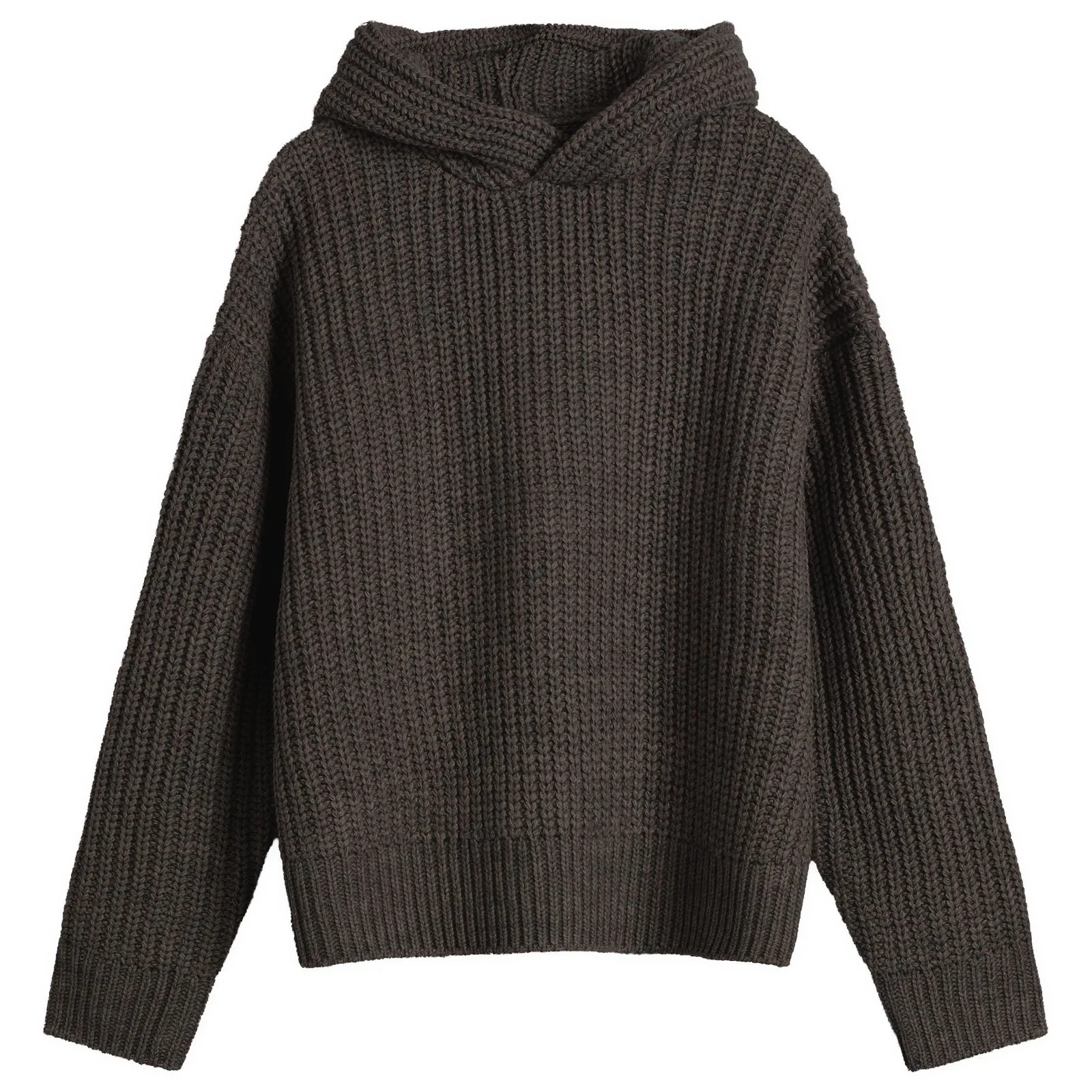 MKI Chunky Rib Knit Hoodie