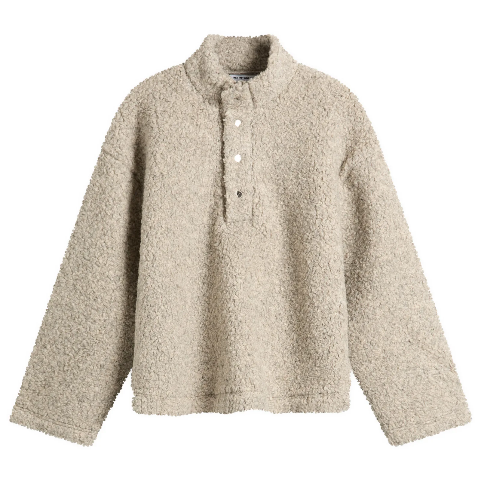 MKI Wool Fleece Quarter Button Up