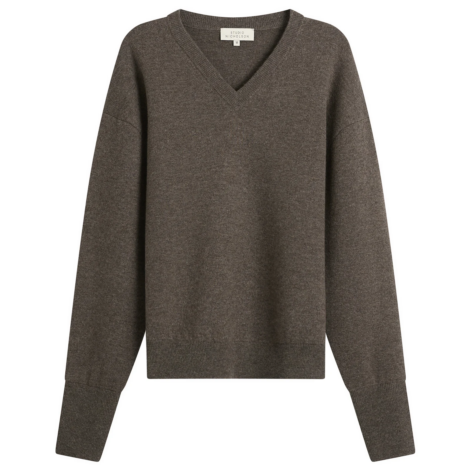 Studio Nicholson Loch Cashmere Wool V Neck Jumper