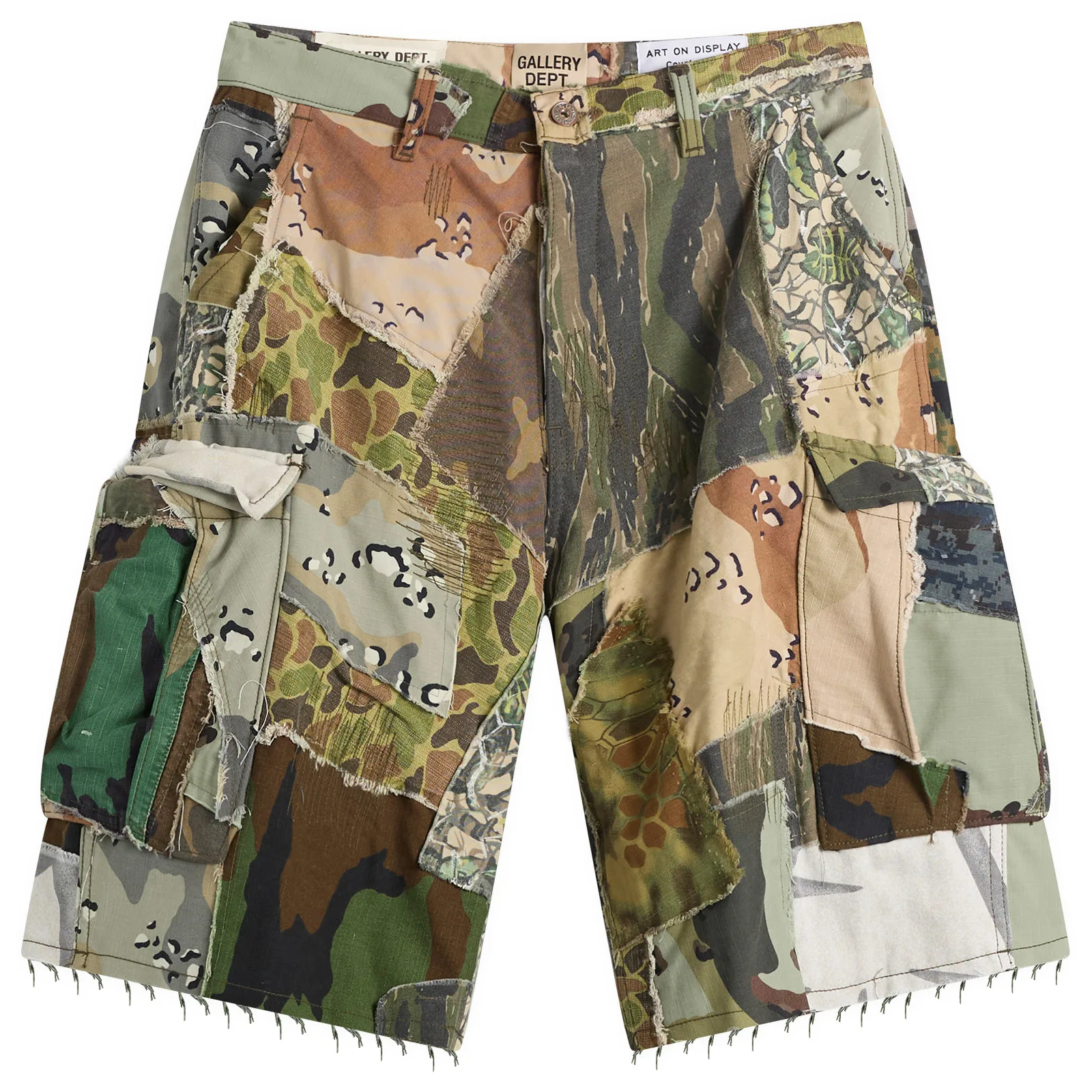 Gallery Dept. Retouche Camo Patchwork Kenzie Shorts