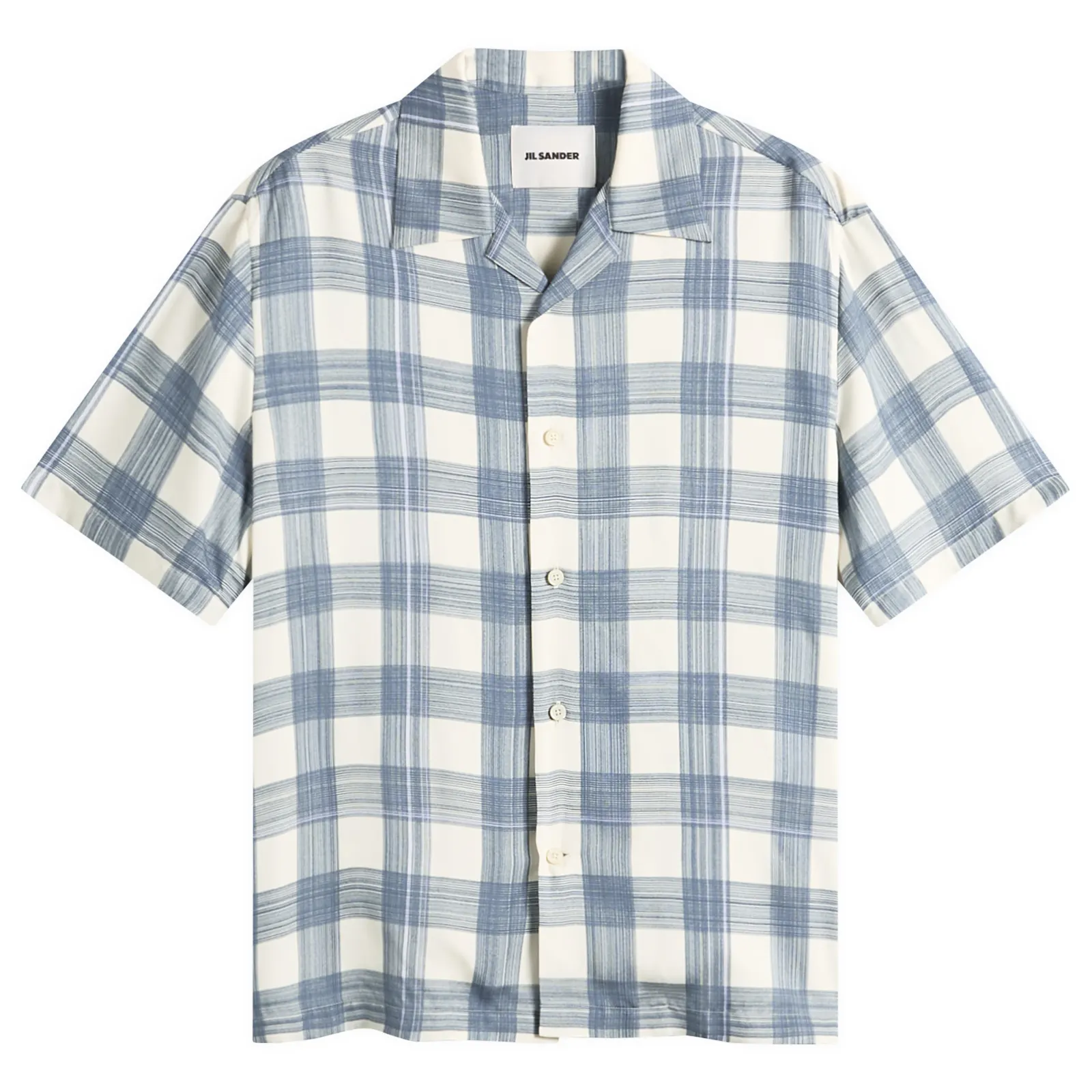 Jil Sander Boxy Fit Short Sleeve Shirt Check Shirt