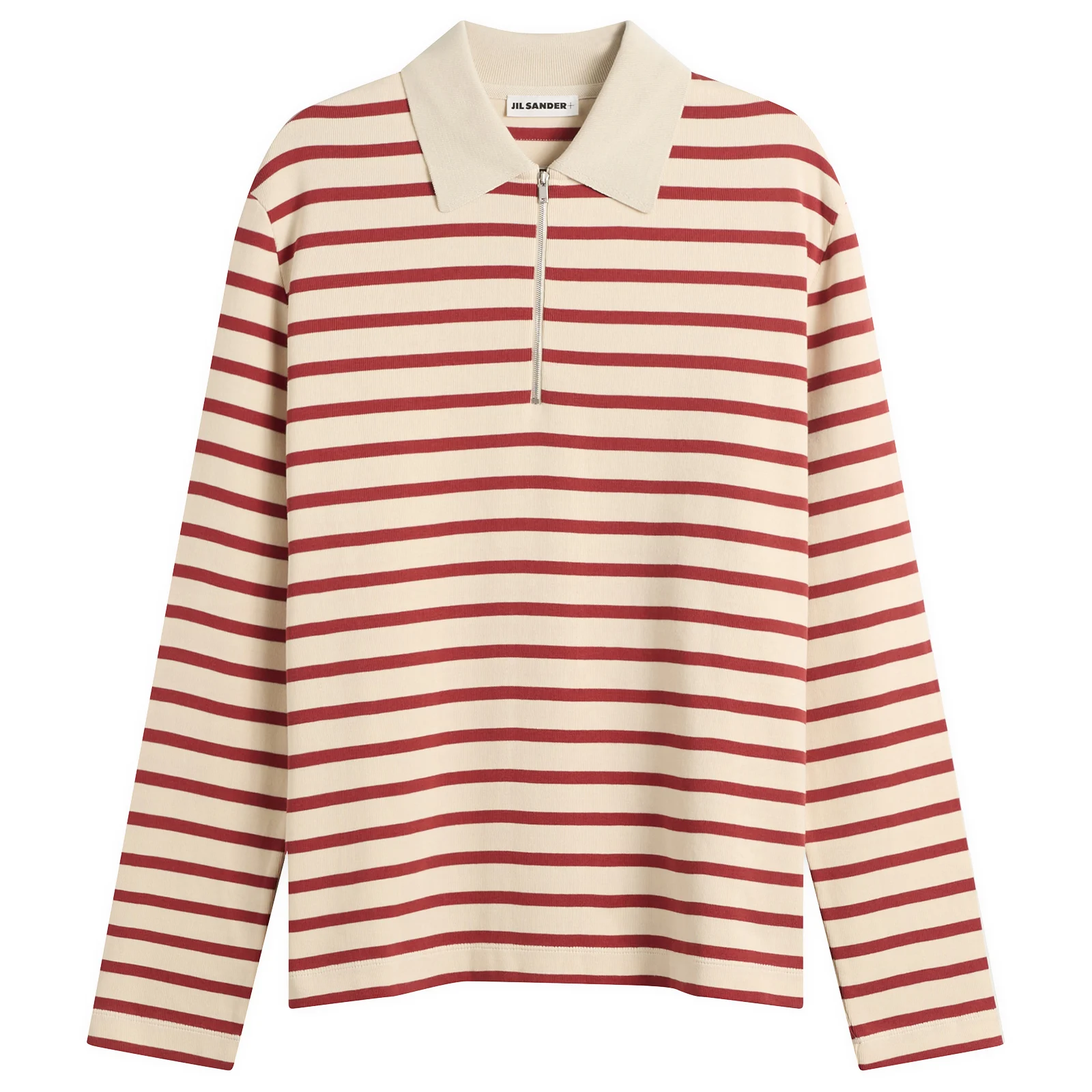Jil Sander Stripe Long Sleeve Polo