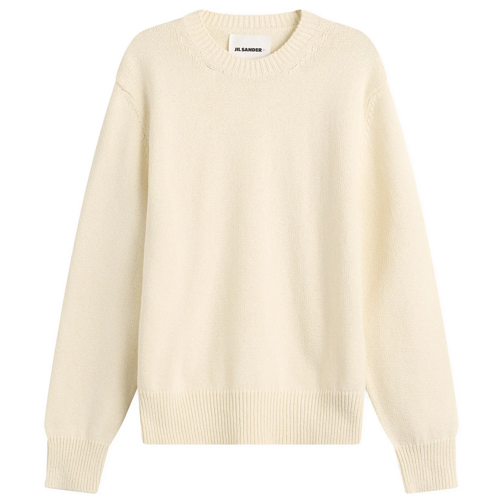 Jil Sander Textured Cotton Crew Neck Jumper
