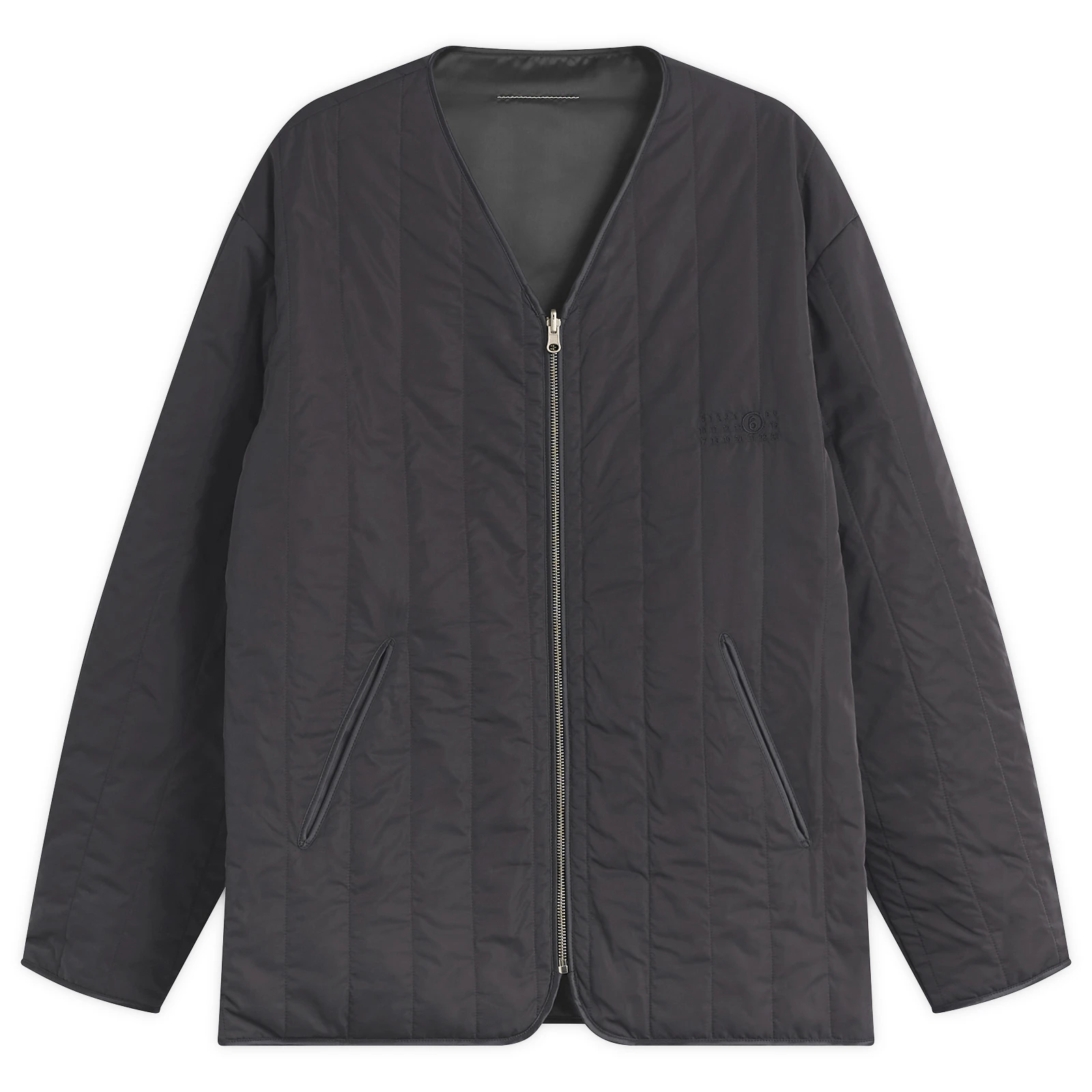 MM6 Maison Margiela Light Padded Collarless Jacket