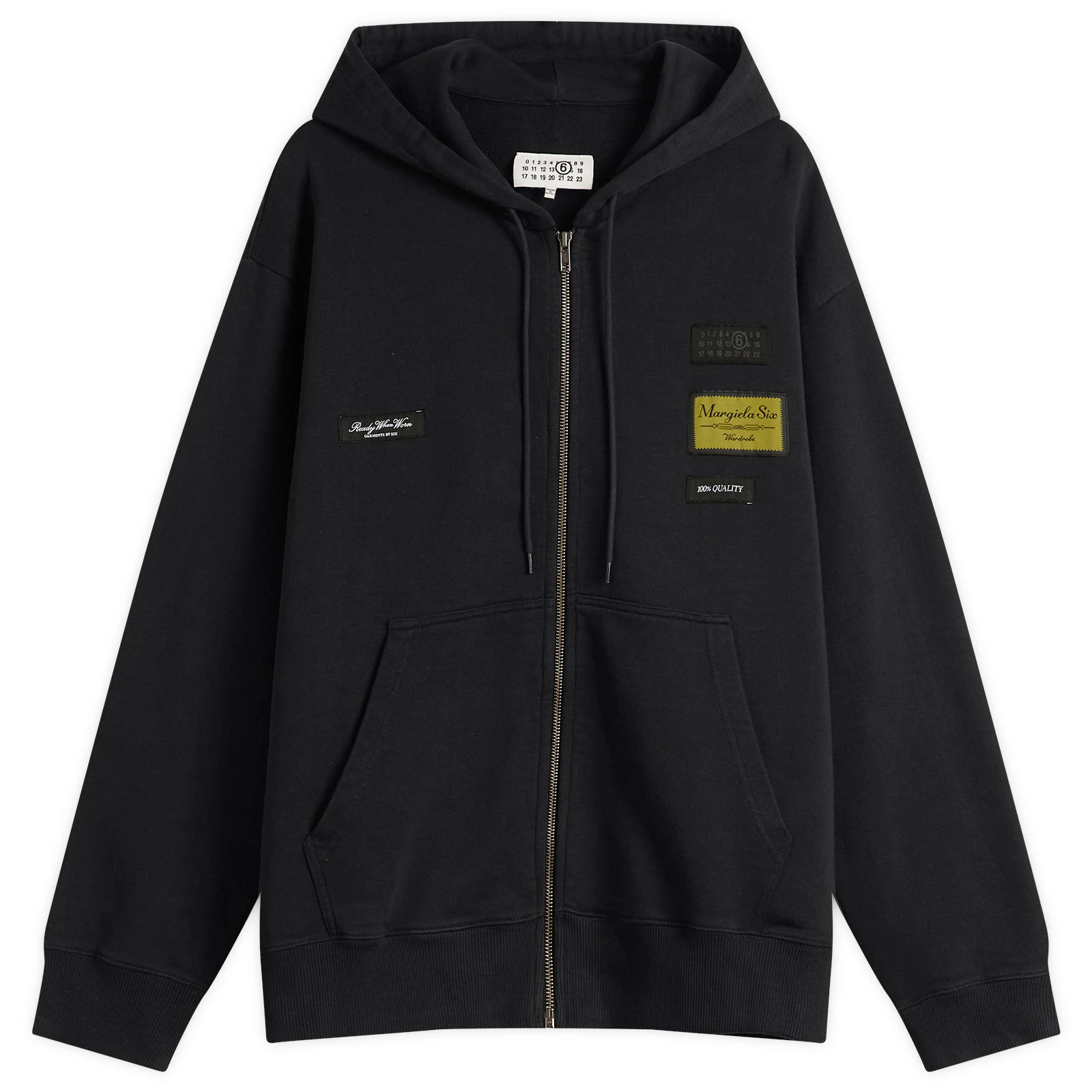 MM6 Maison Margiela Tailored Labels Zip Hoodie