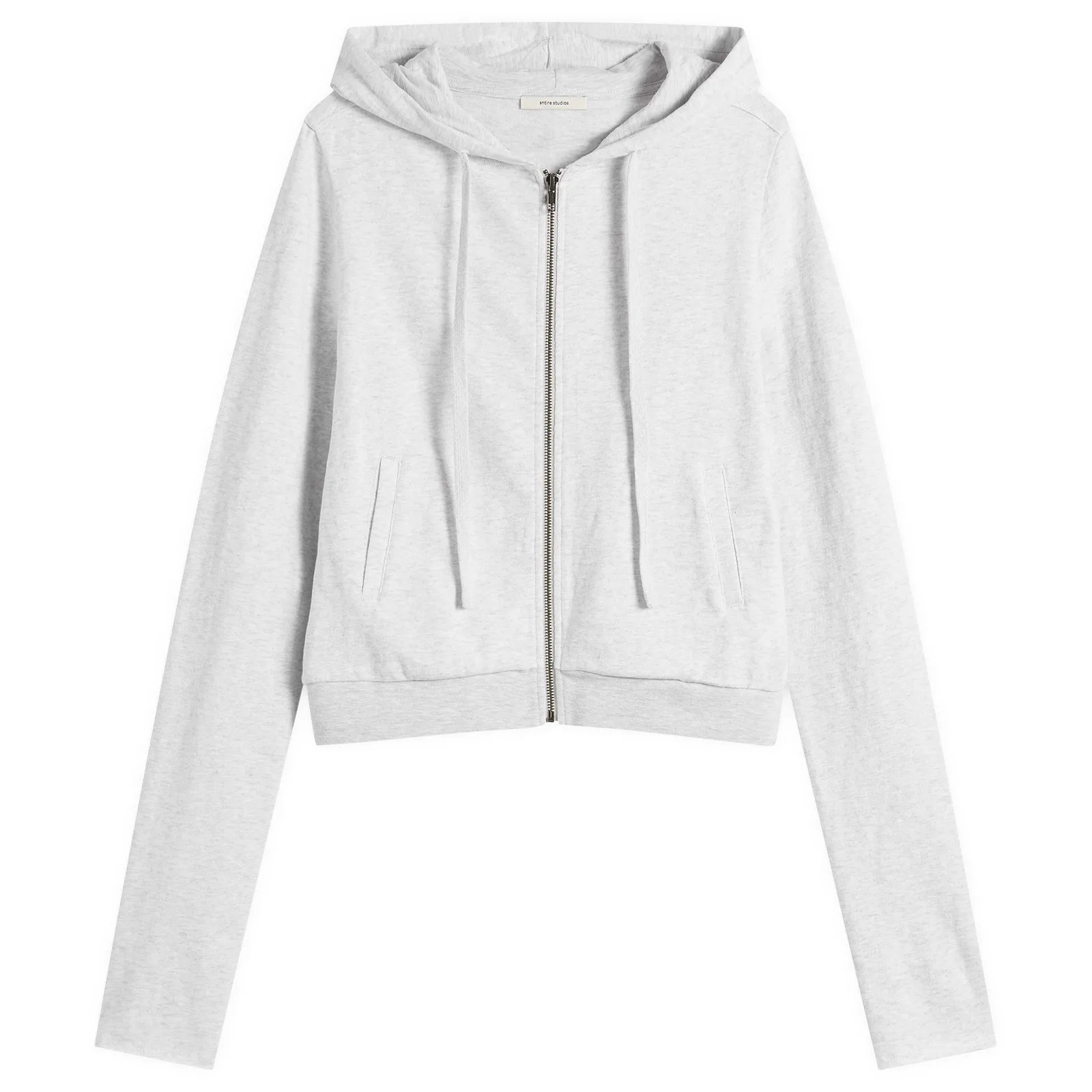 Entire Studios Lightweight Crop Zip-Up Hoodie