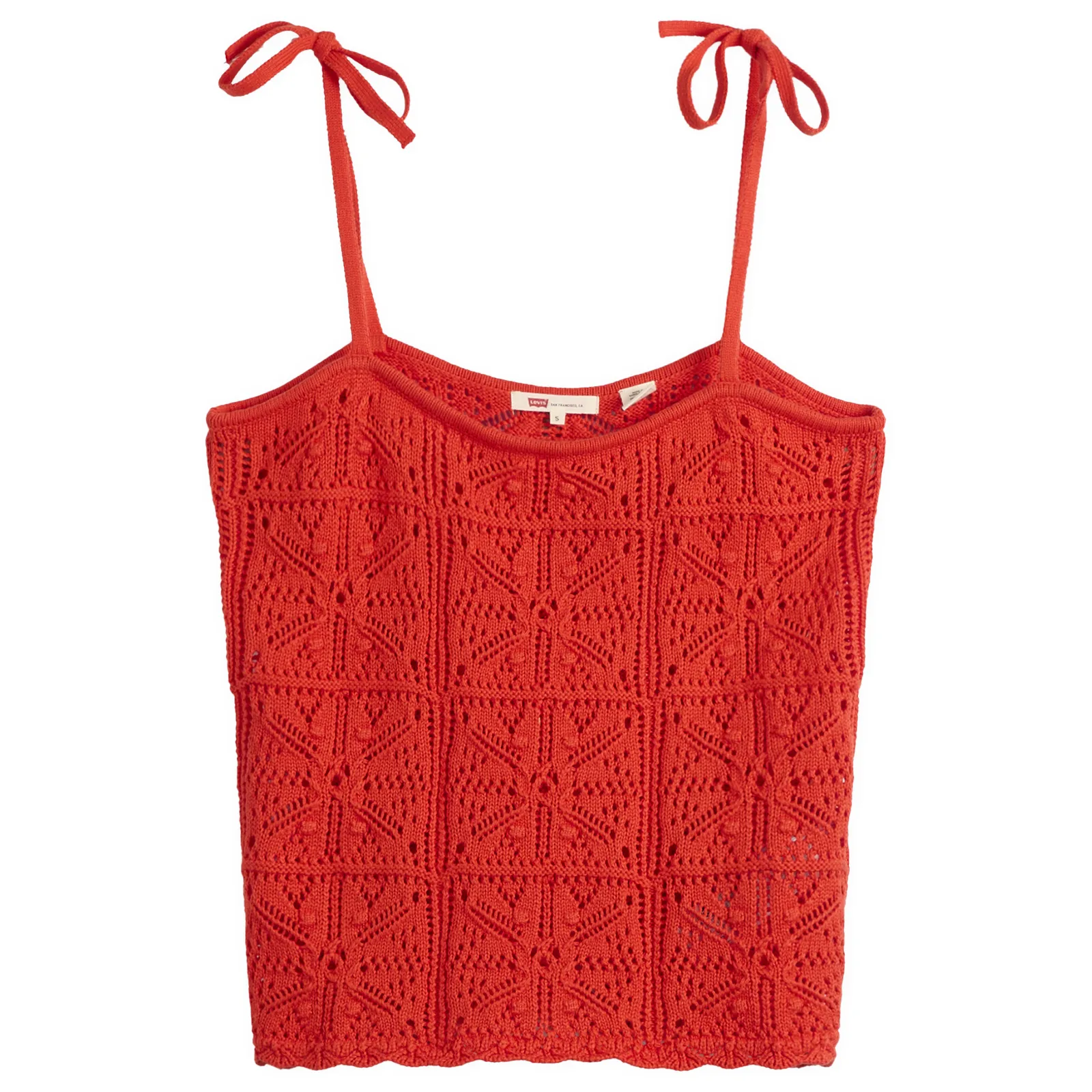Levi's Abbey Tie Shoulder Crochet Tank