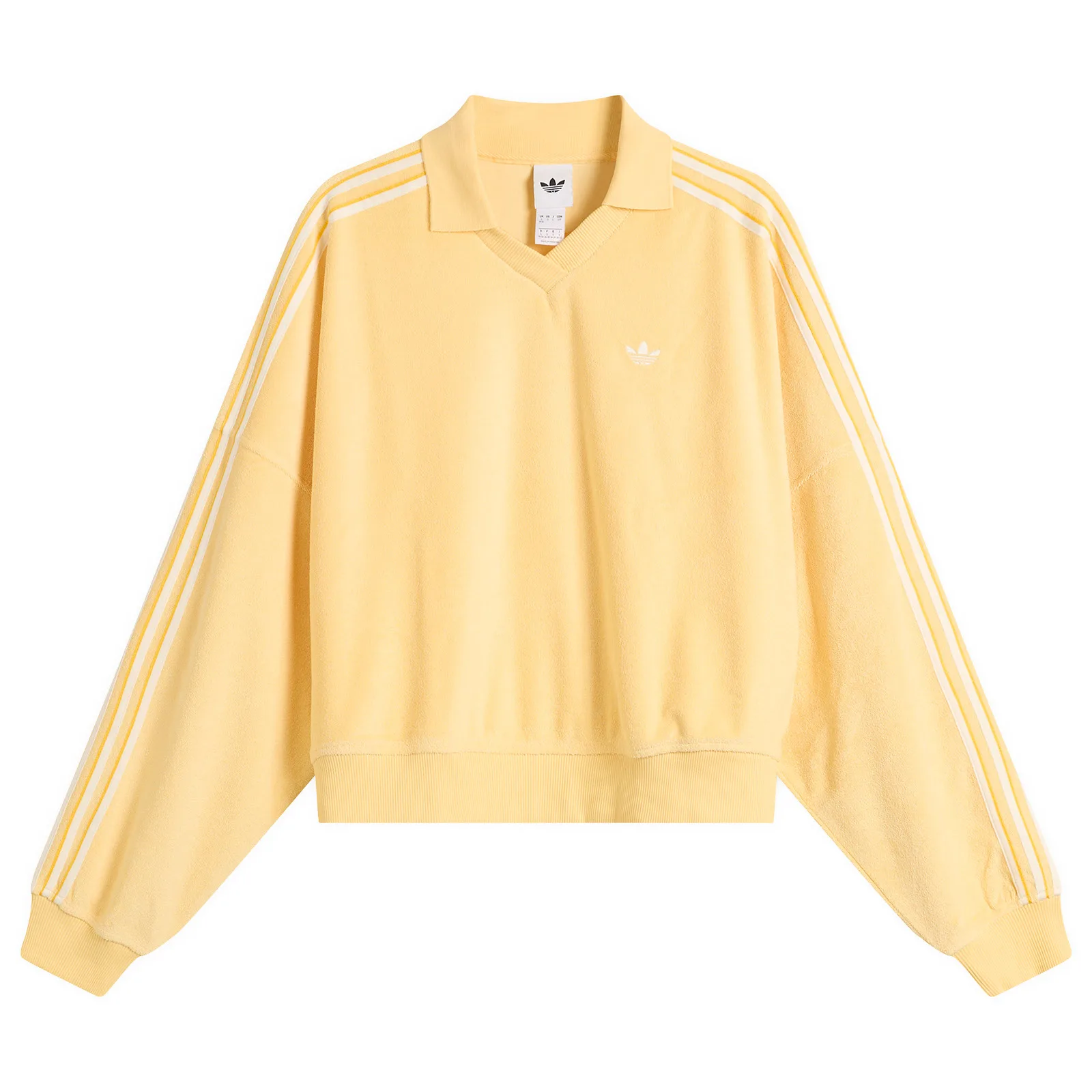 Adidas Terry Towel V Neck Polo Top