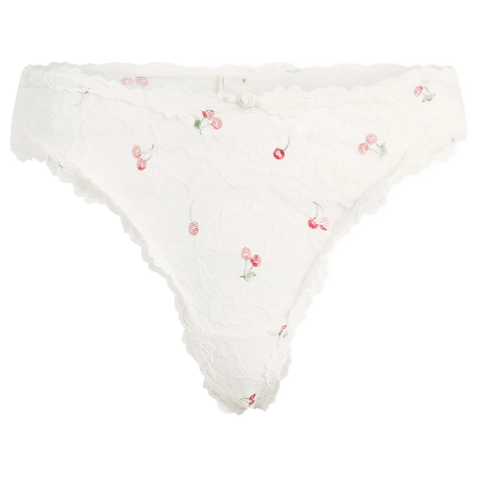 SKIMS Stretch Lace Dipped Thong