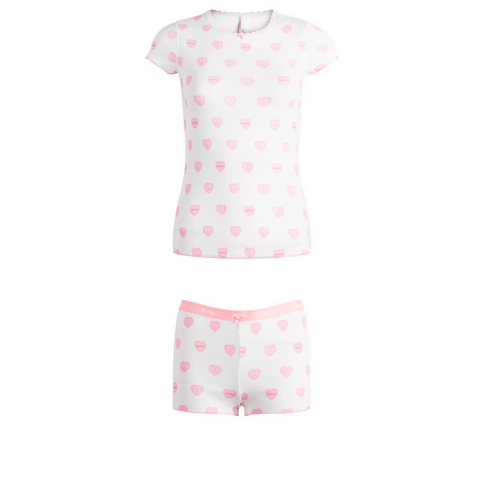 SKIMS Pointelle Baby T-Shirt & Short Set