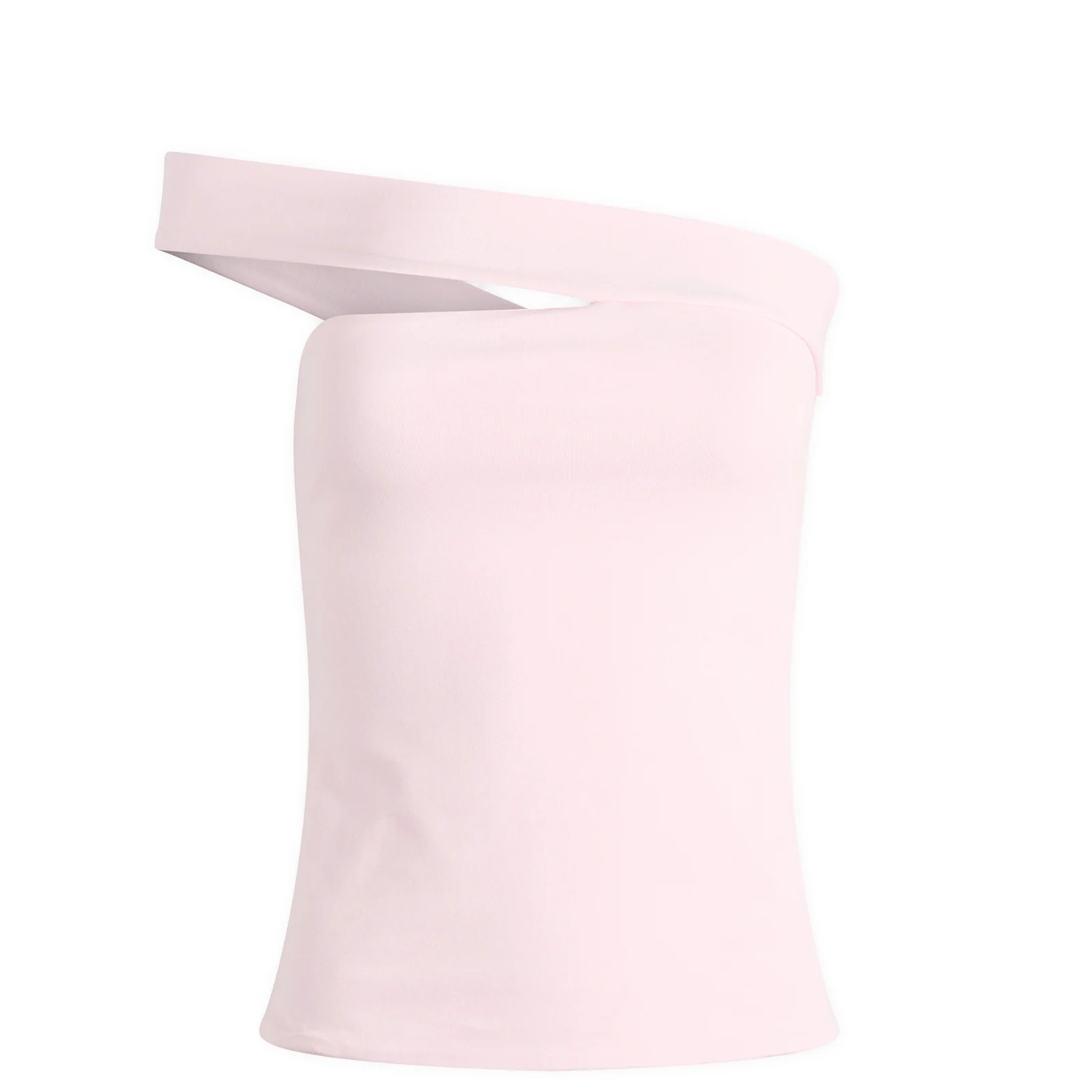 SKIMS Cotton Jersey One Shoulder Top